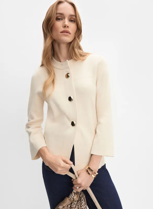 Stand Collar Cardigan sold by Melanie Lyne