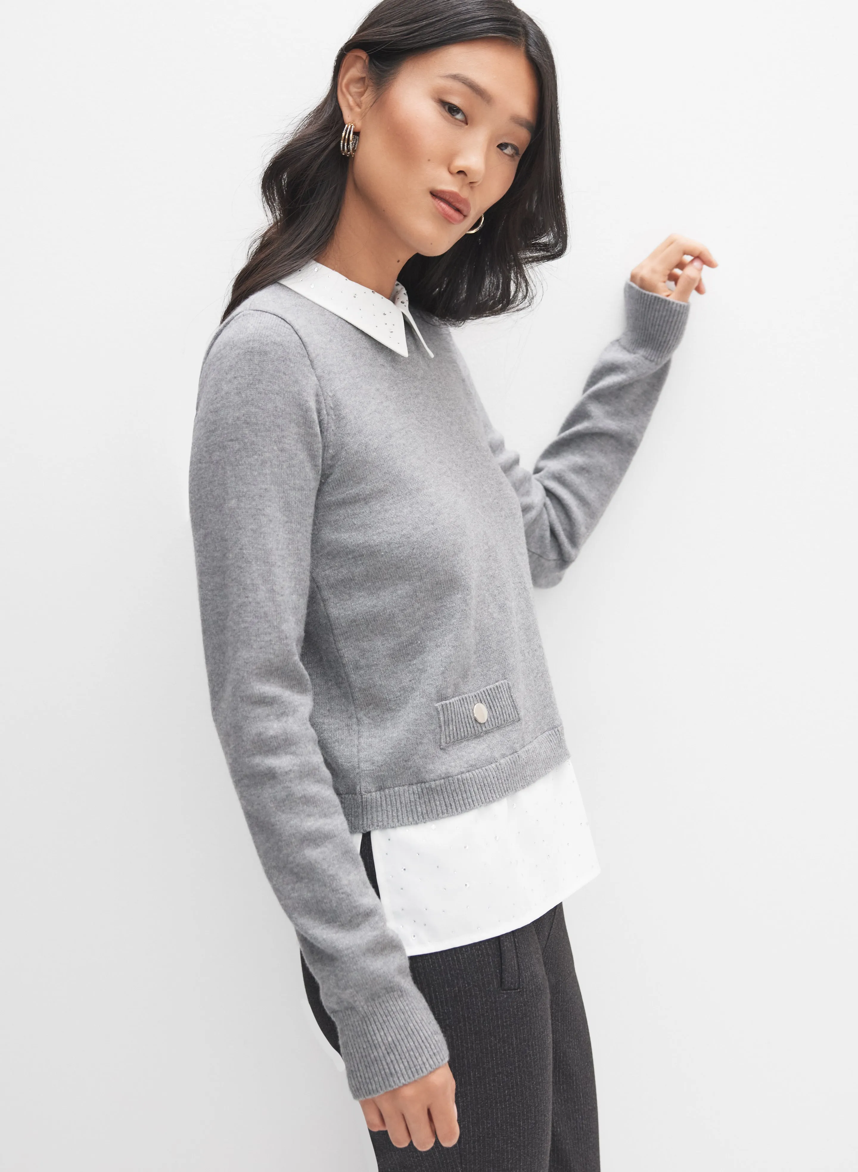 Illusion Layered Sweater sold by Melanie Lyne product image thumbnail 5