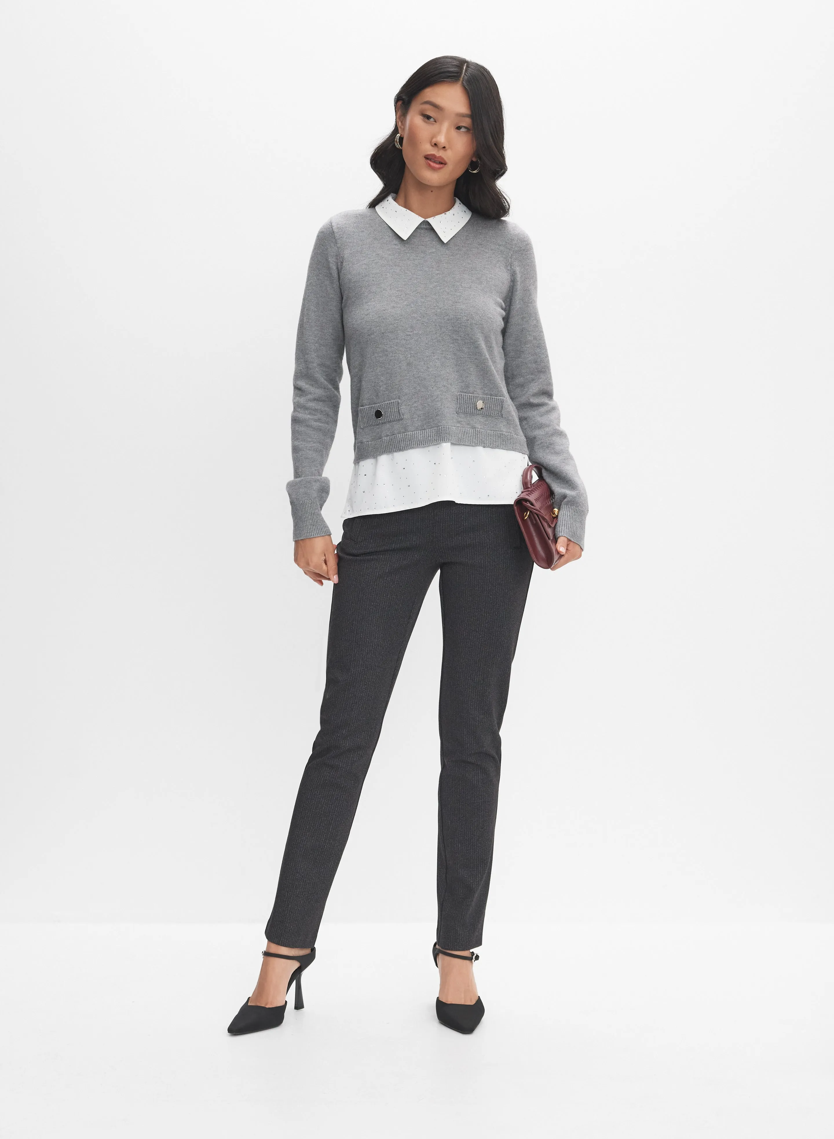 Illusion Layered Sweater sold by Melanie Lyne product image thumbnail 3