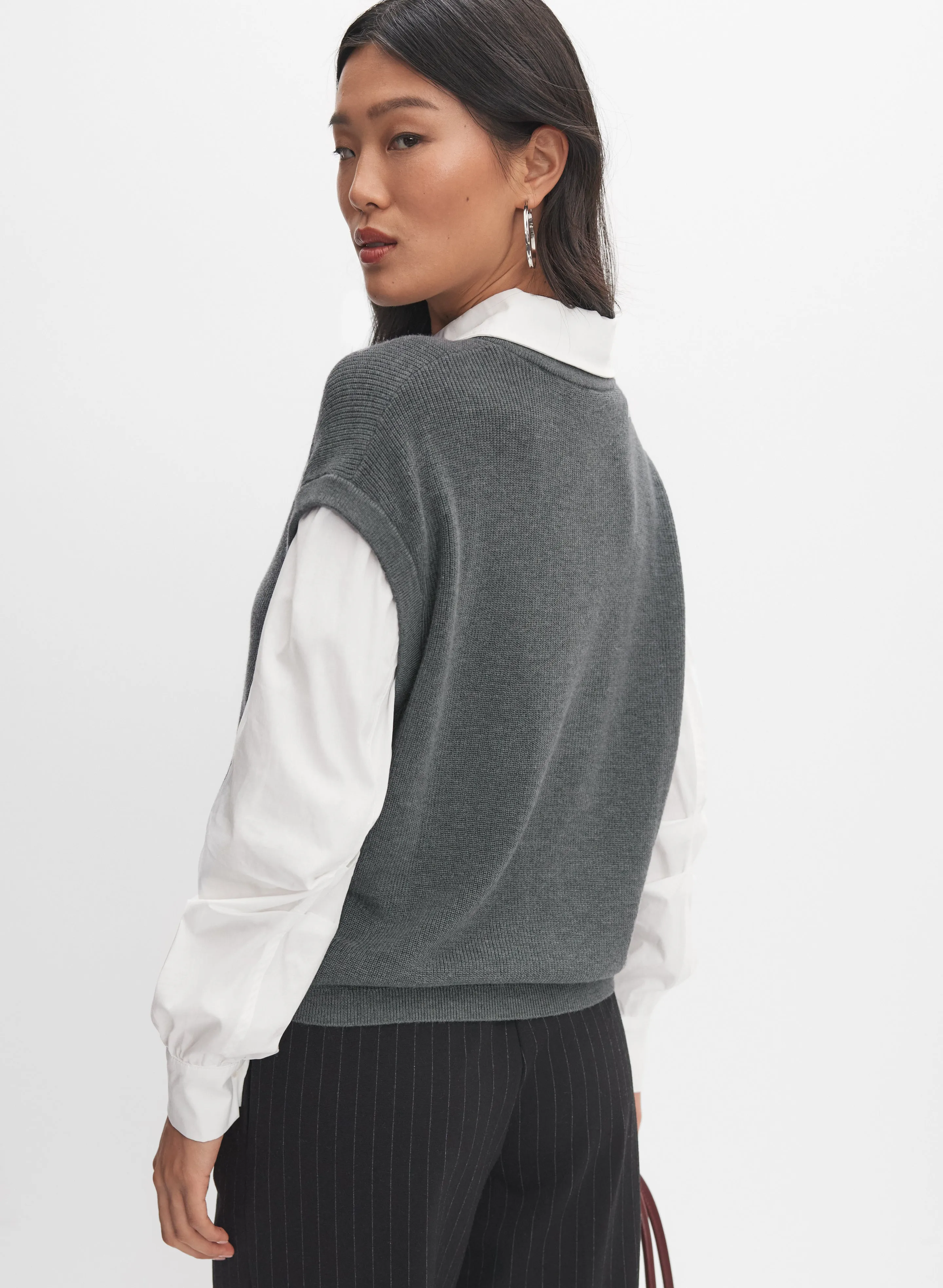 Illusion Knit & Blouse Top sold by Melanie Lyne product image thumbnail 4