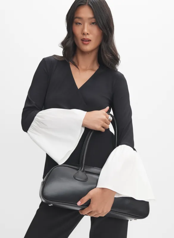 Joseph Ribkoff - Contrast Bell Sleeve Top made by Melanie Lyne