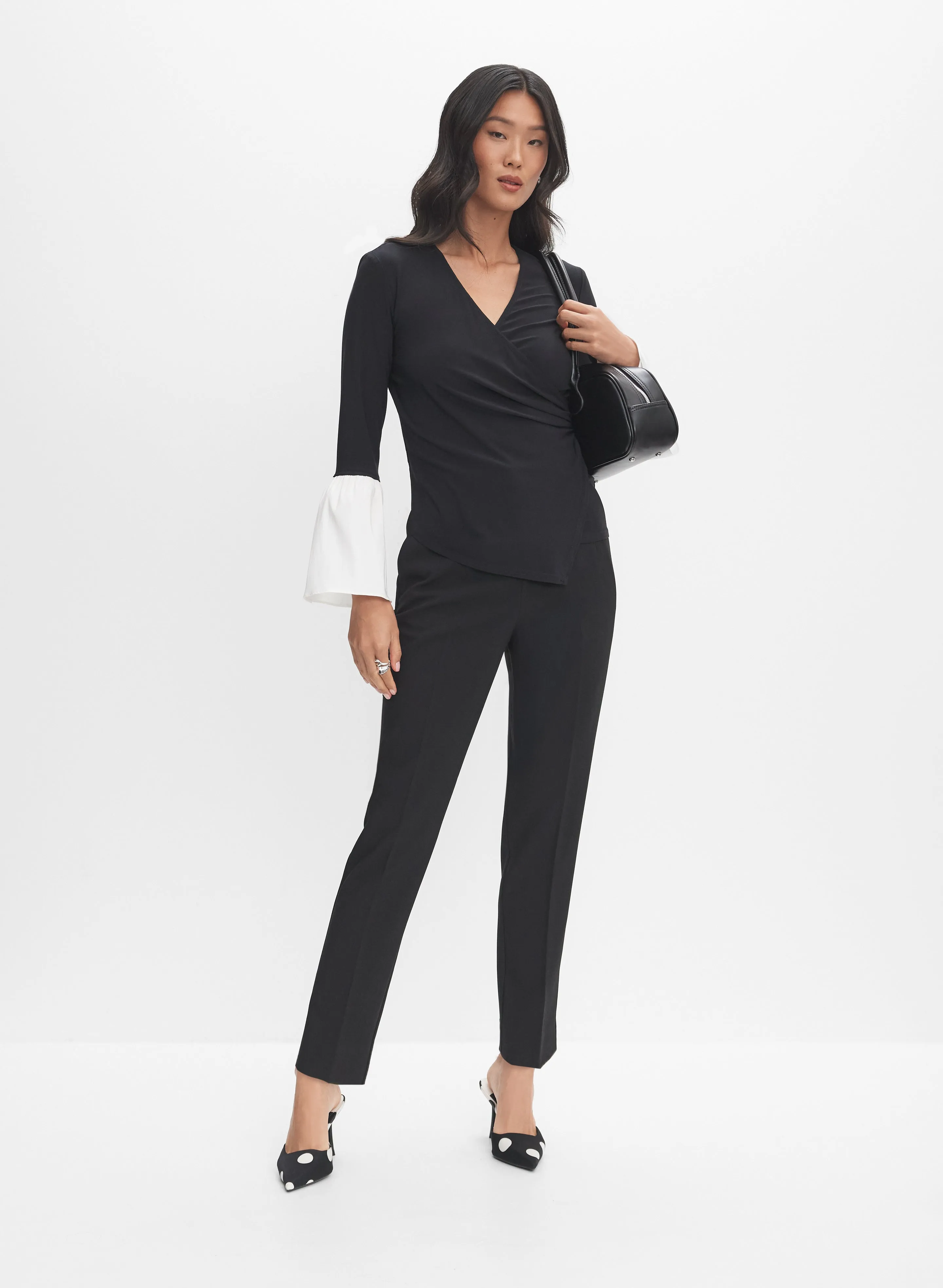 Joseph Ribkoff - Contrast Bell Sleeve Top sold by Melanie Lyne product image thumbnail 3