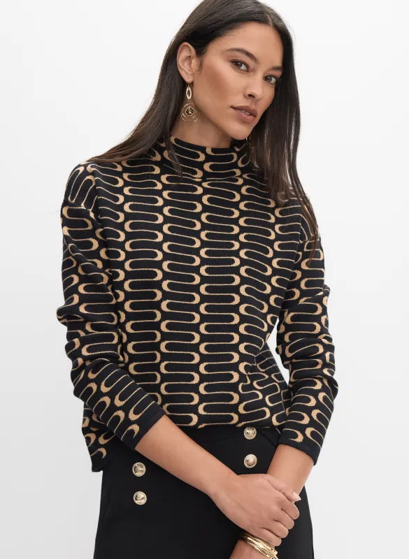 Jacquard Pattern Pullover sold by Melanie Lyne