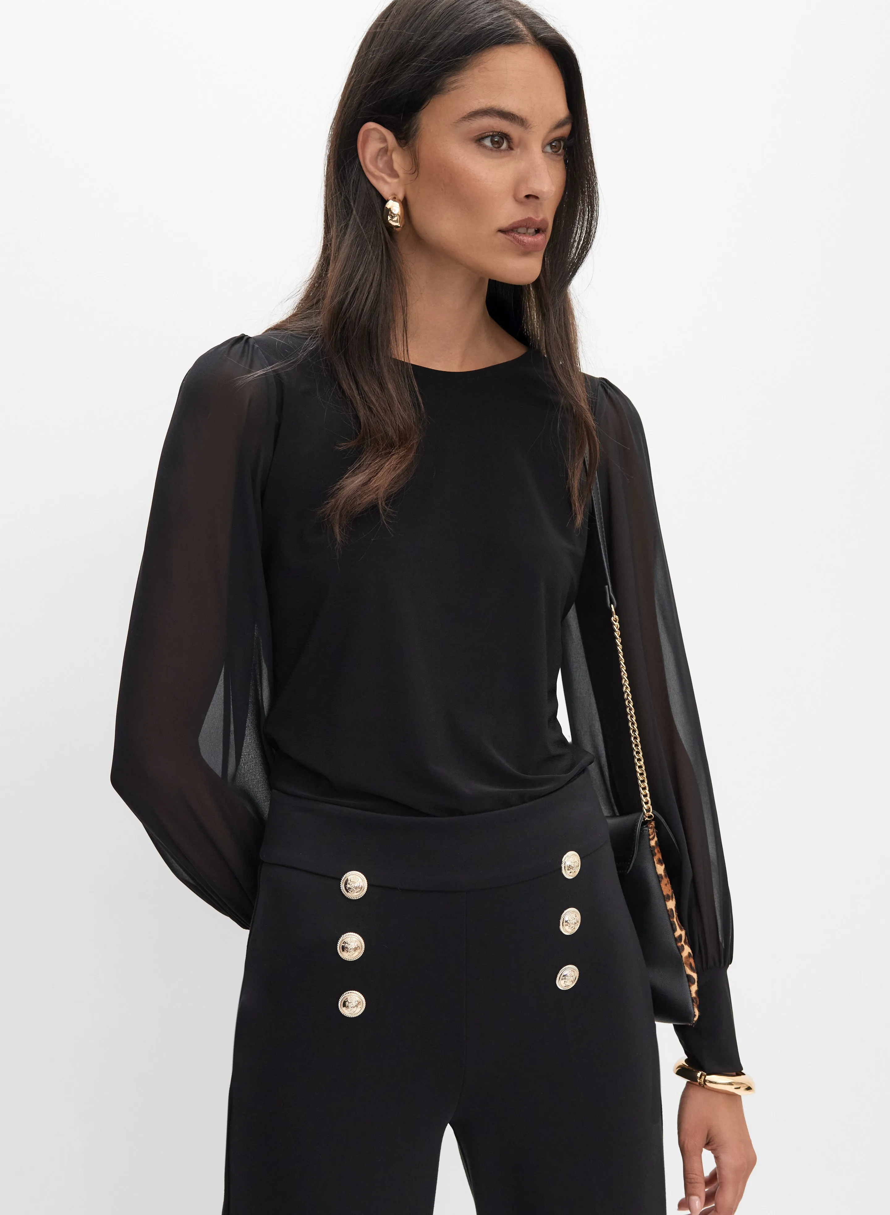 Chiffon Sleeve Top sold by Melanie Lyne