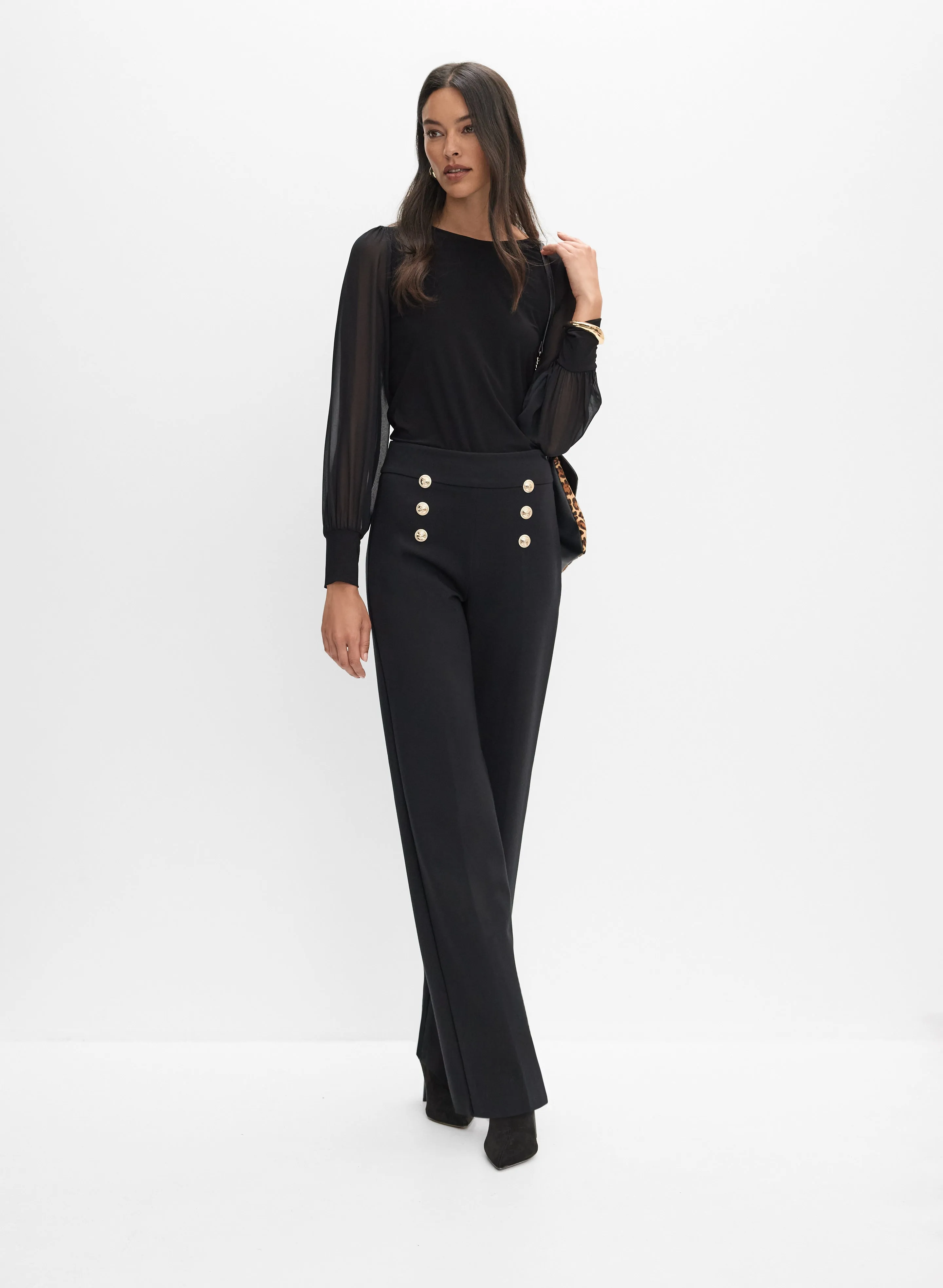 Chiffon Sleeve Top sold by Melanie Lyne product image thumbnail 3