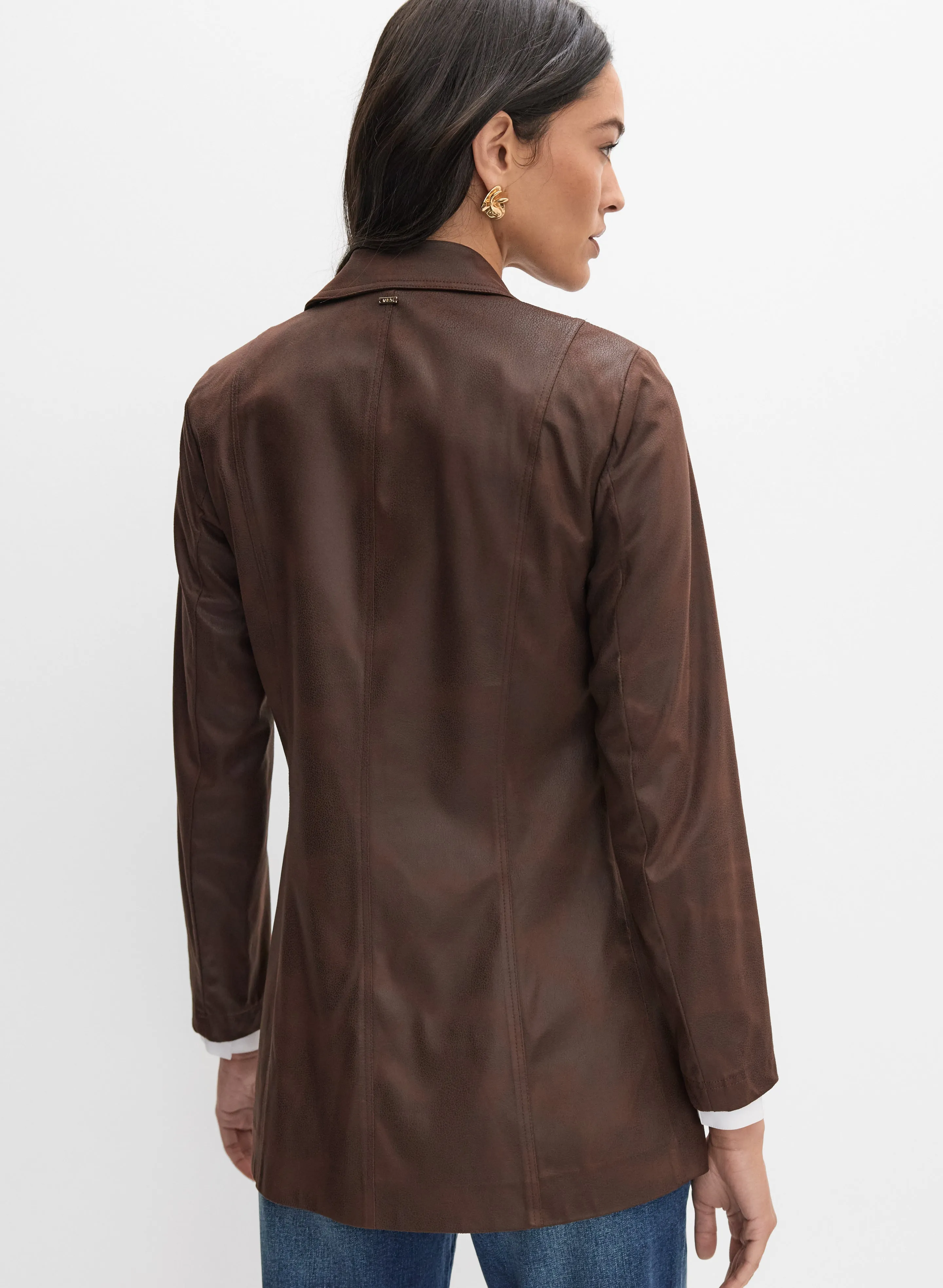 Vex - Long Faux-Suede Jacket sold by Melanie Lyne product image thumbnail 3