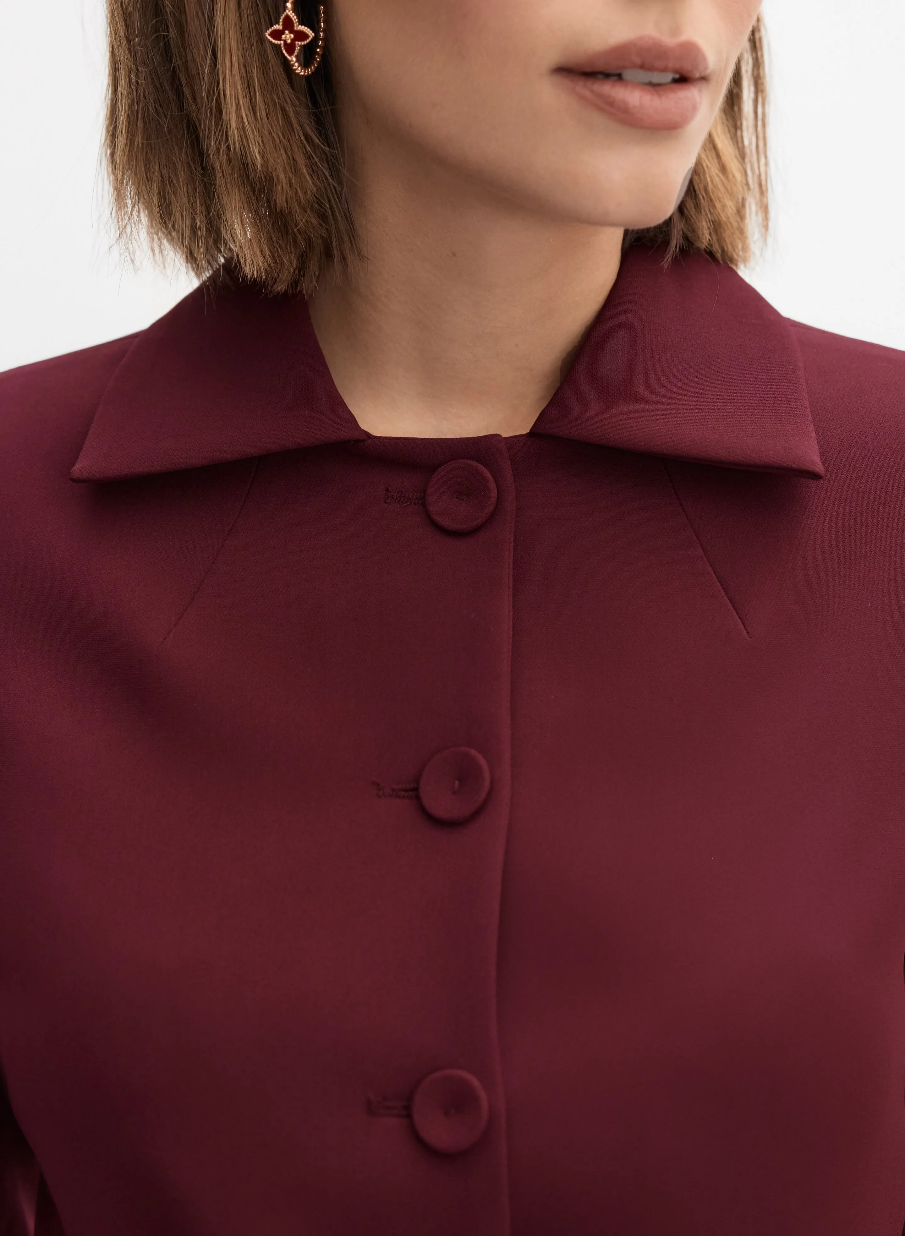 Cropped Button-Down Blazer sold by Melanie Lyne product image thumbnail 3