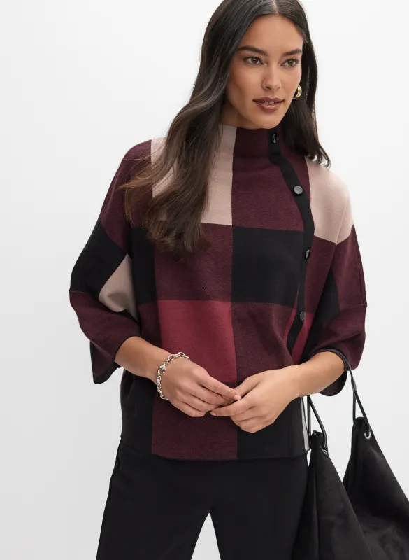 Joseph Ribkoff - Plaid Knit Pullover sold by Melanie Lyne