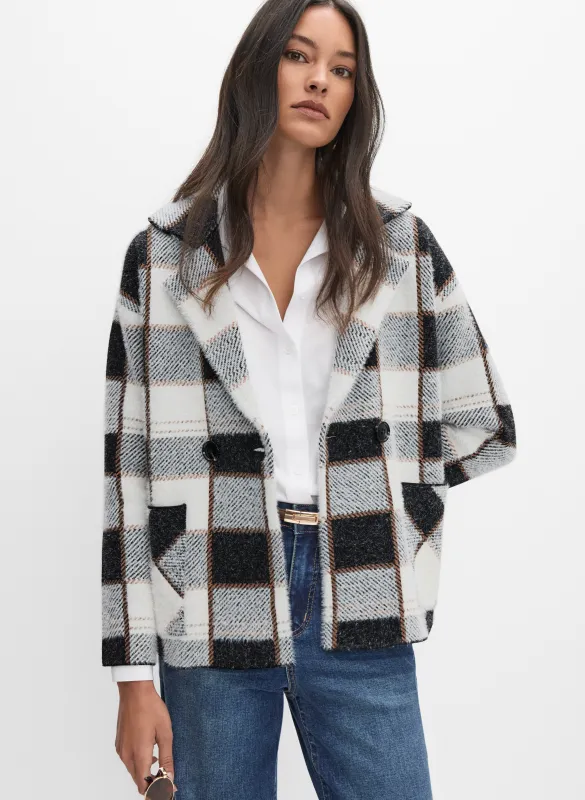 Plaid Knit Cardigan sold by Melanie Lyne