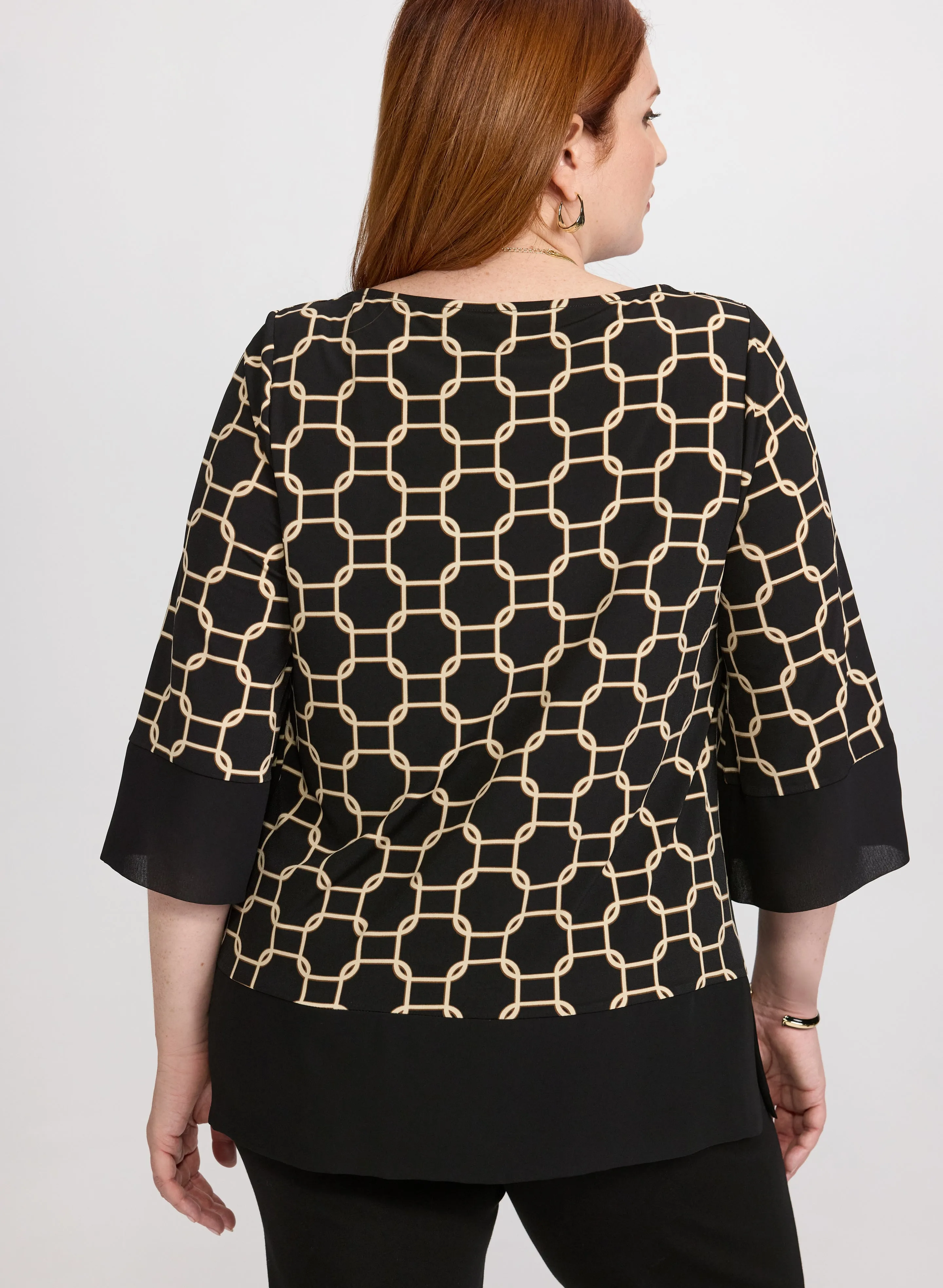Chain Print Blouse sold by Melanie Lyne product image thumbnail 4