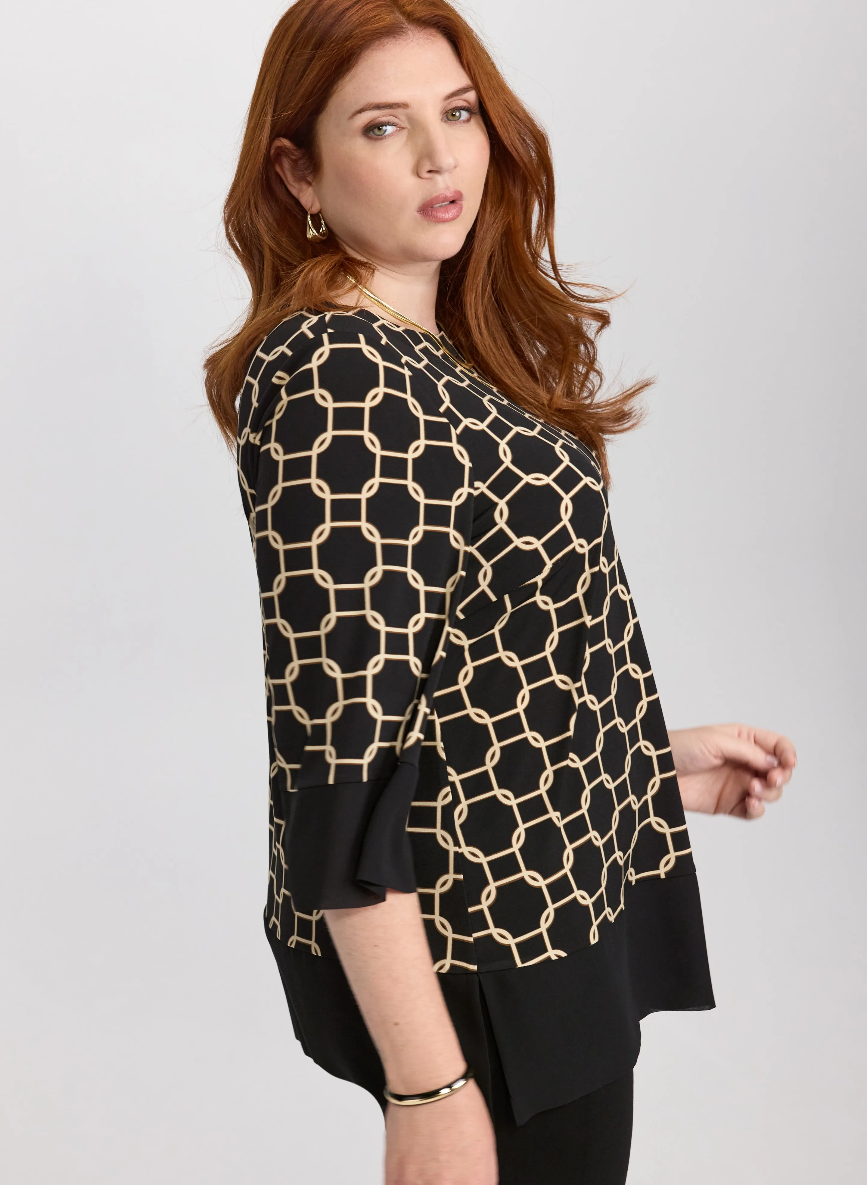 Chain Print Blouse sold by Melanie Lyne product image thumbnail 2