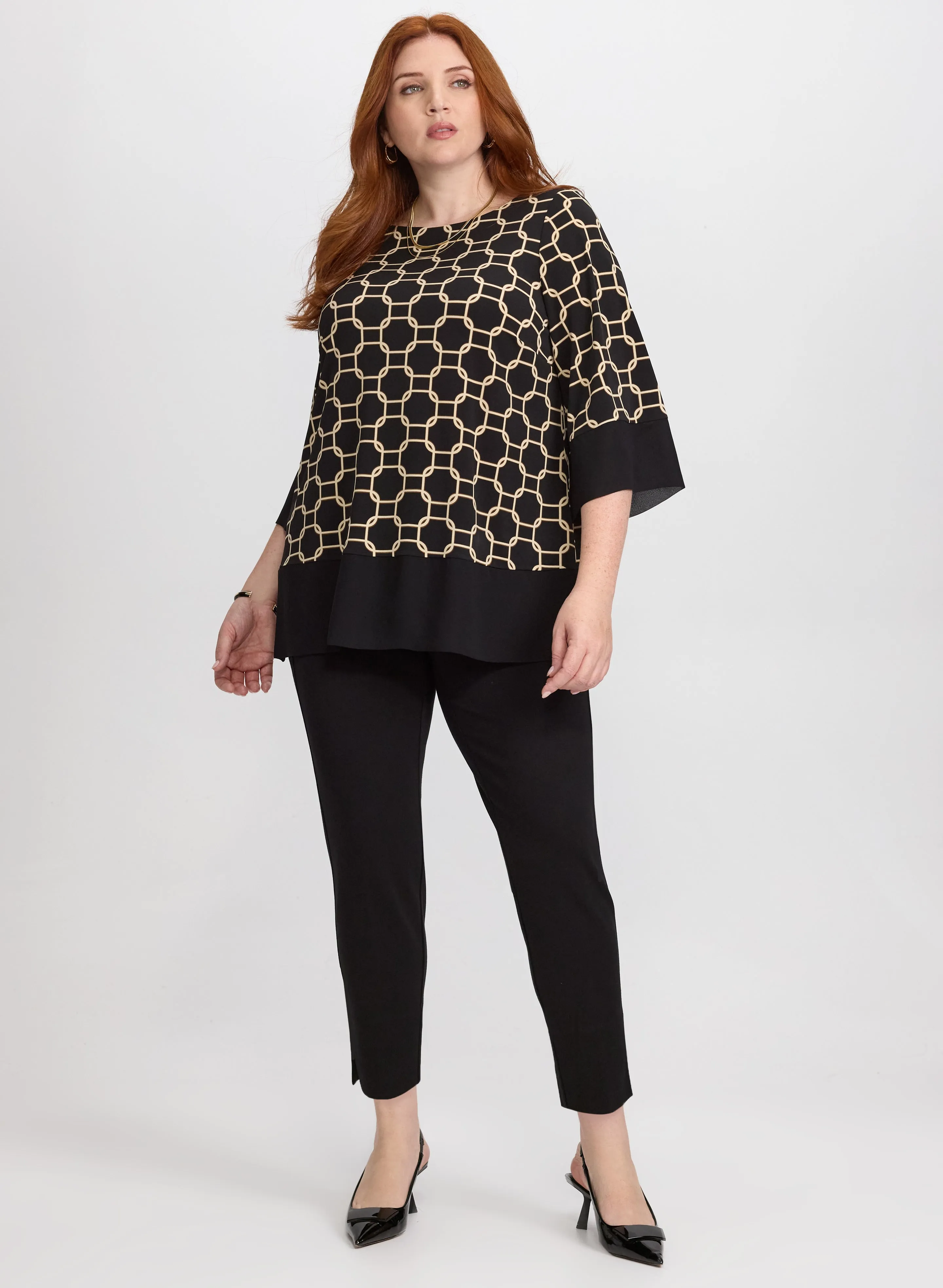 Chain Print Blouse sold by Melanie Lyne product image thumbnail 3