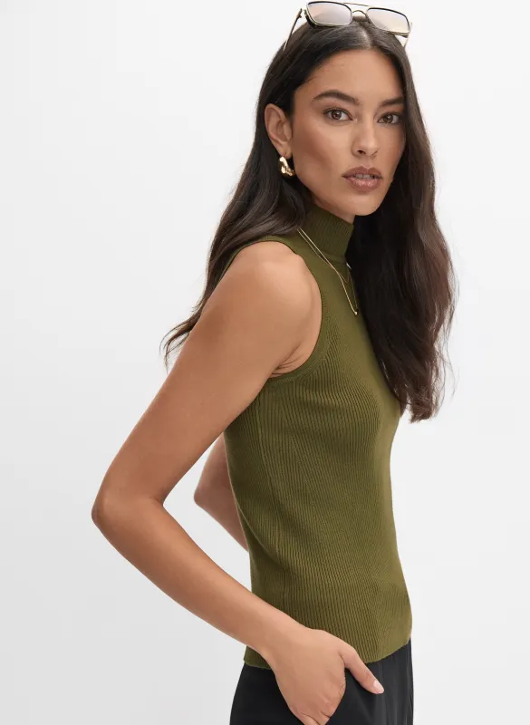 Sleeveless Mock Neck Sweater sold by Melanie Lyne