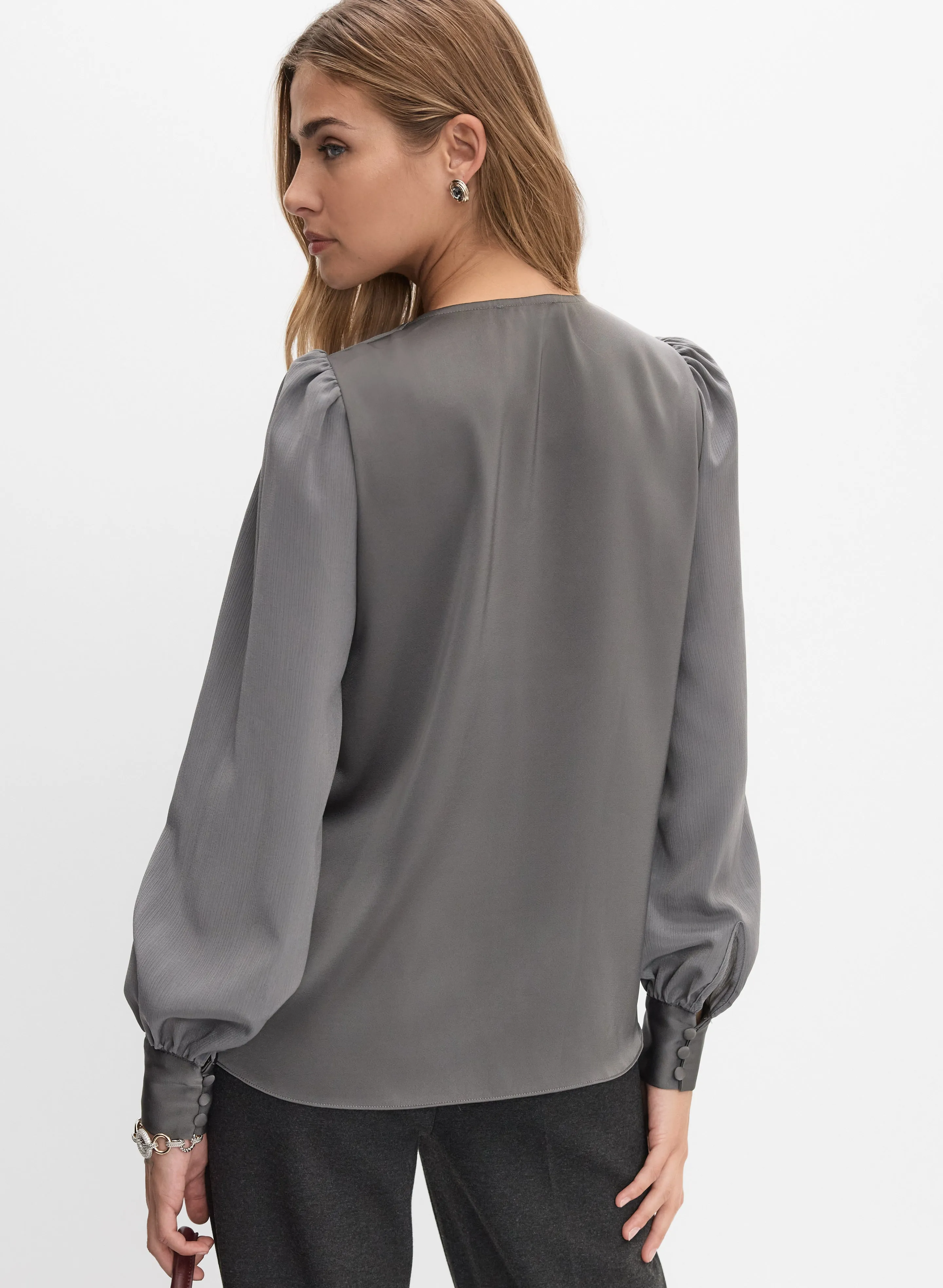 Satin Detail Blouse sold by Melanie Lyne product image thumbnail 4