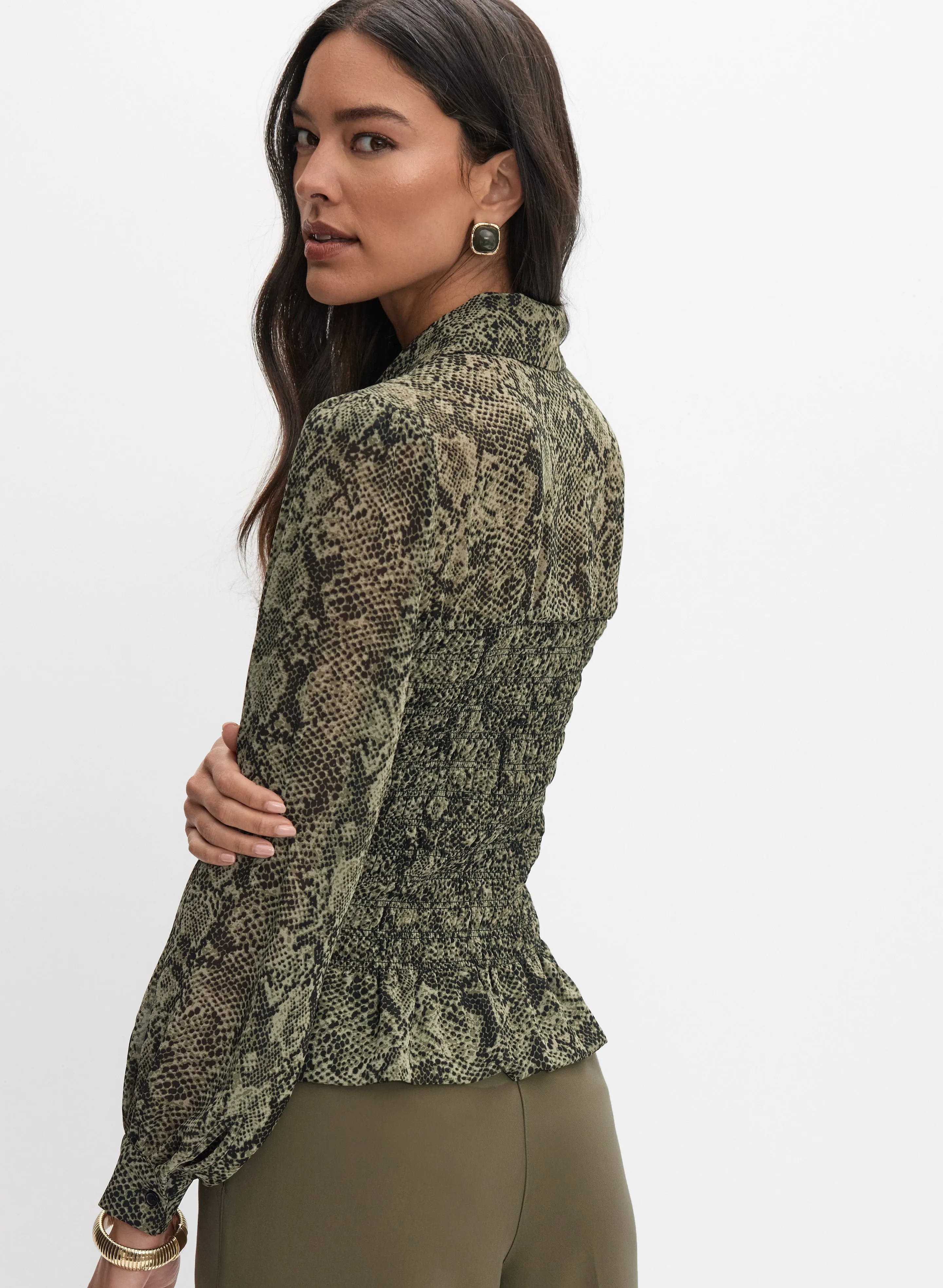 Snakeskin Print Blouse sold by Melanie Lyne product image thumbnail 2
