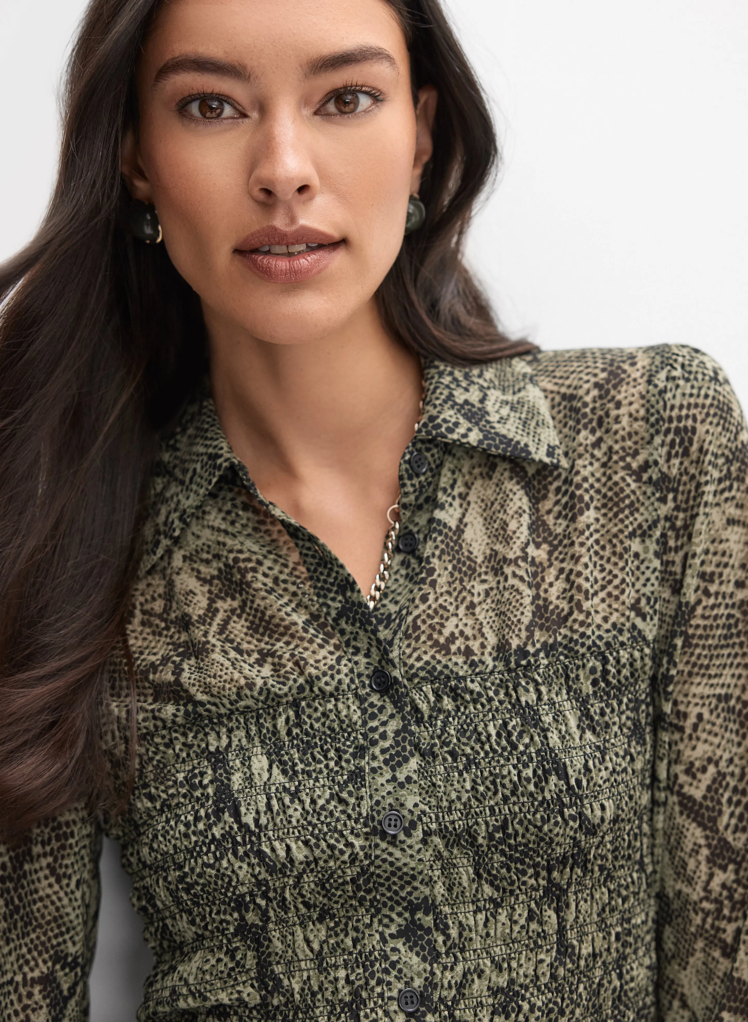 Snakeskin Print Blouse sold by Melanie Lyne product image thumbnail 4