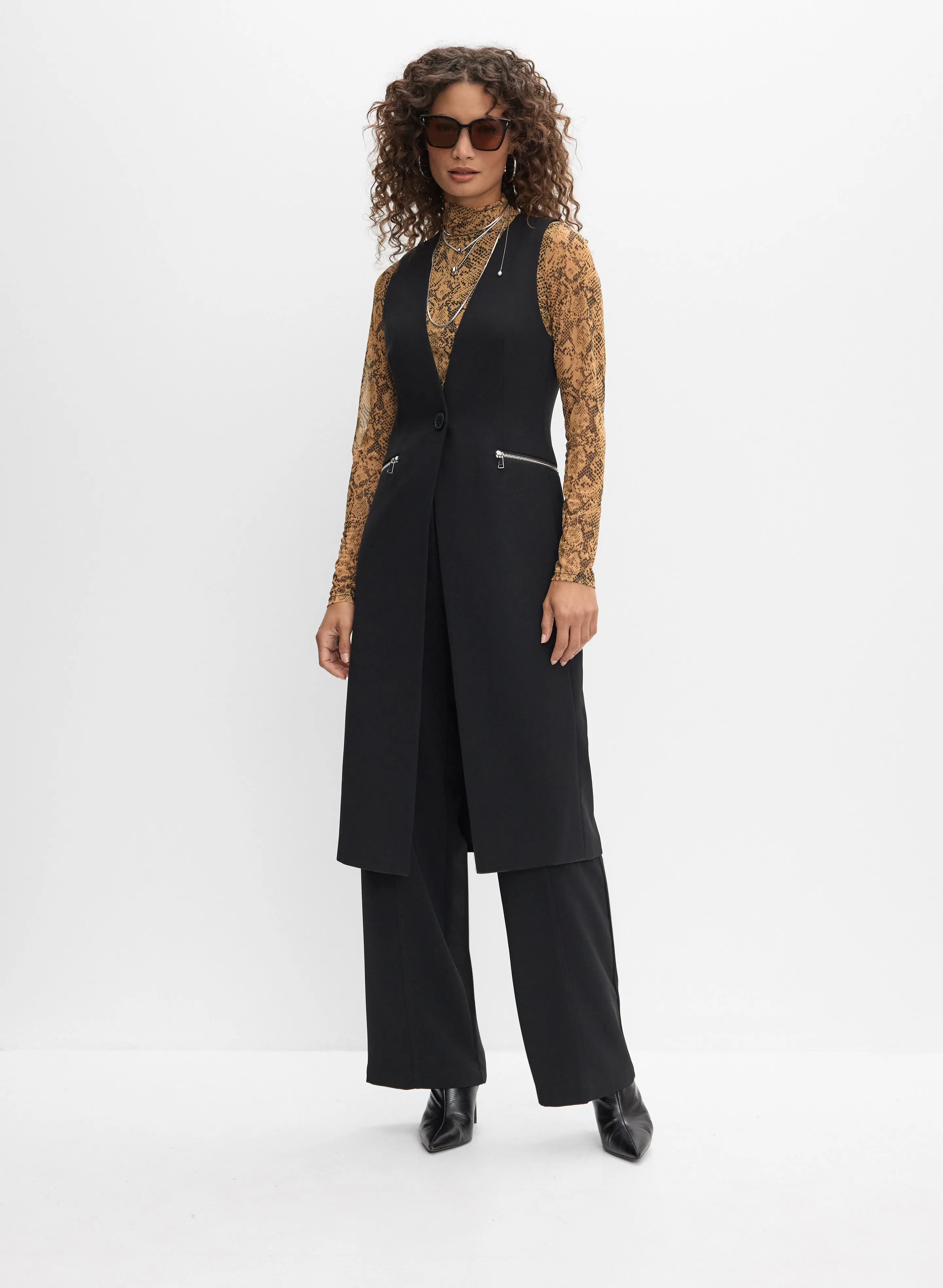 Snake Print Mesh Top sold by Melanie Lyne product image thumbnail 3