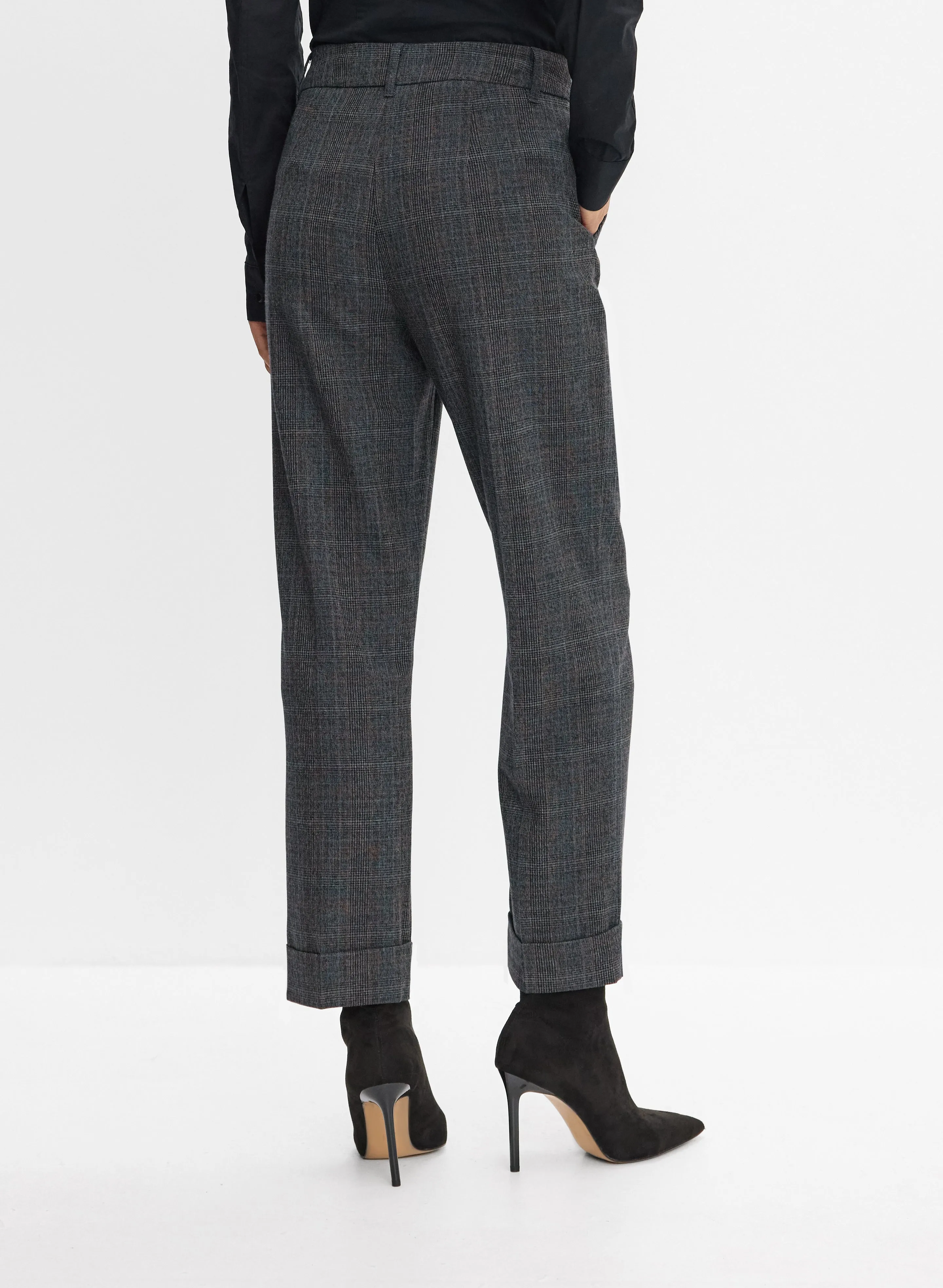 Plaid Straight-Leg Pants sold by Melanie Lyne product image thumbnail 3