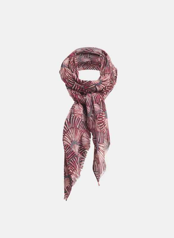 Ornate Fan Print Scarf made by Melanie Lyne