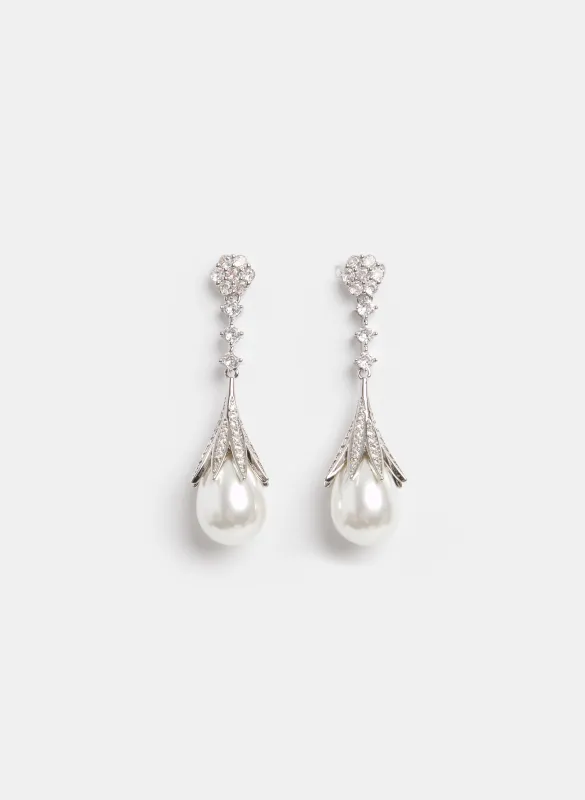 Pearl Pendant Earrings sold by Melanie Lyne