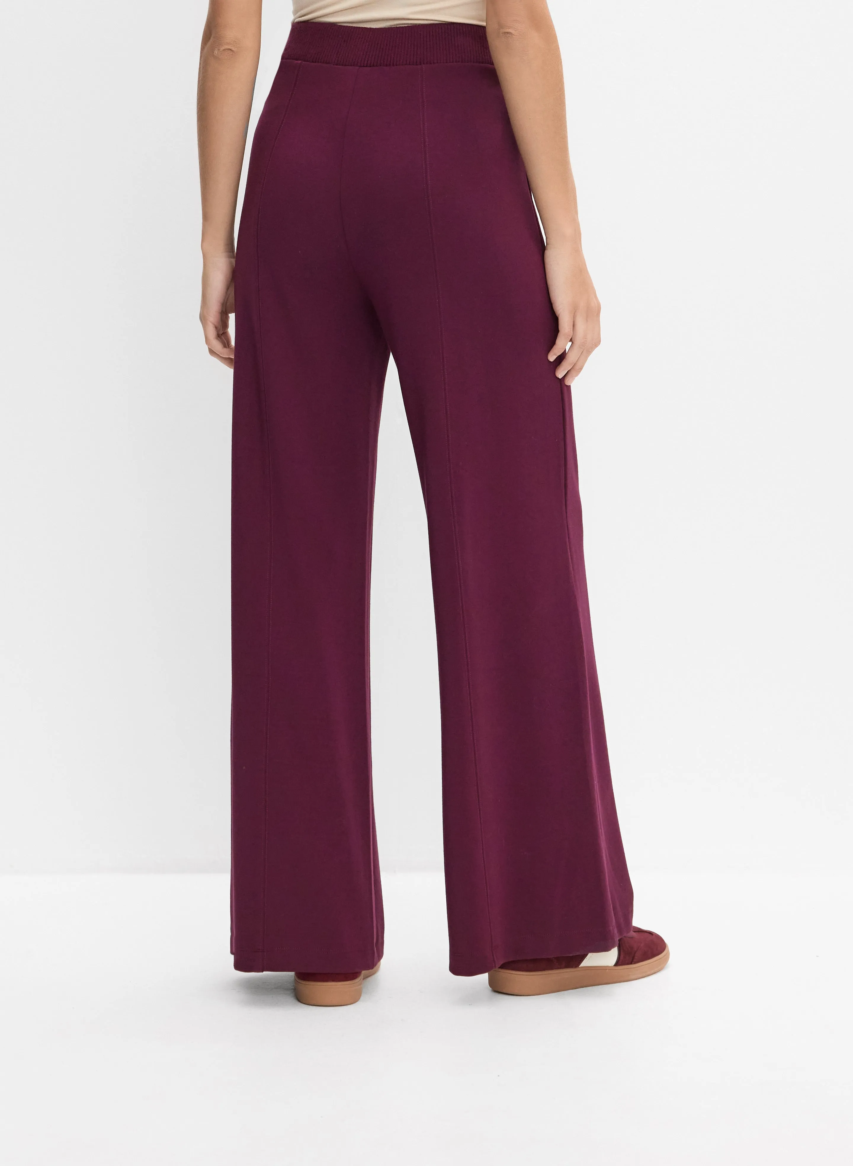 Ribbed Waist Wide-Leg Pants sold by Melanie Lyne product image thumbnail 3