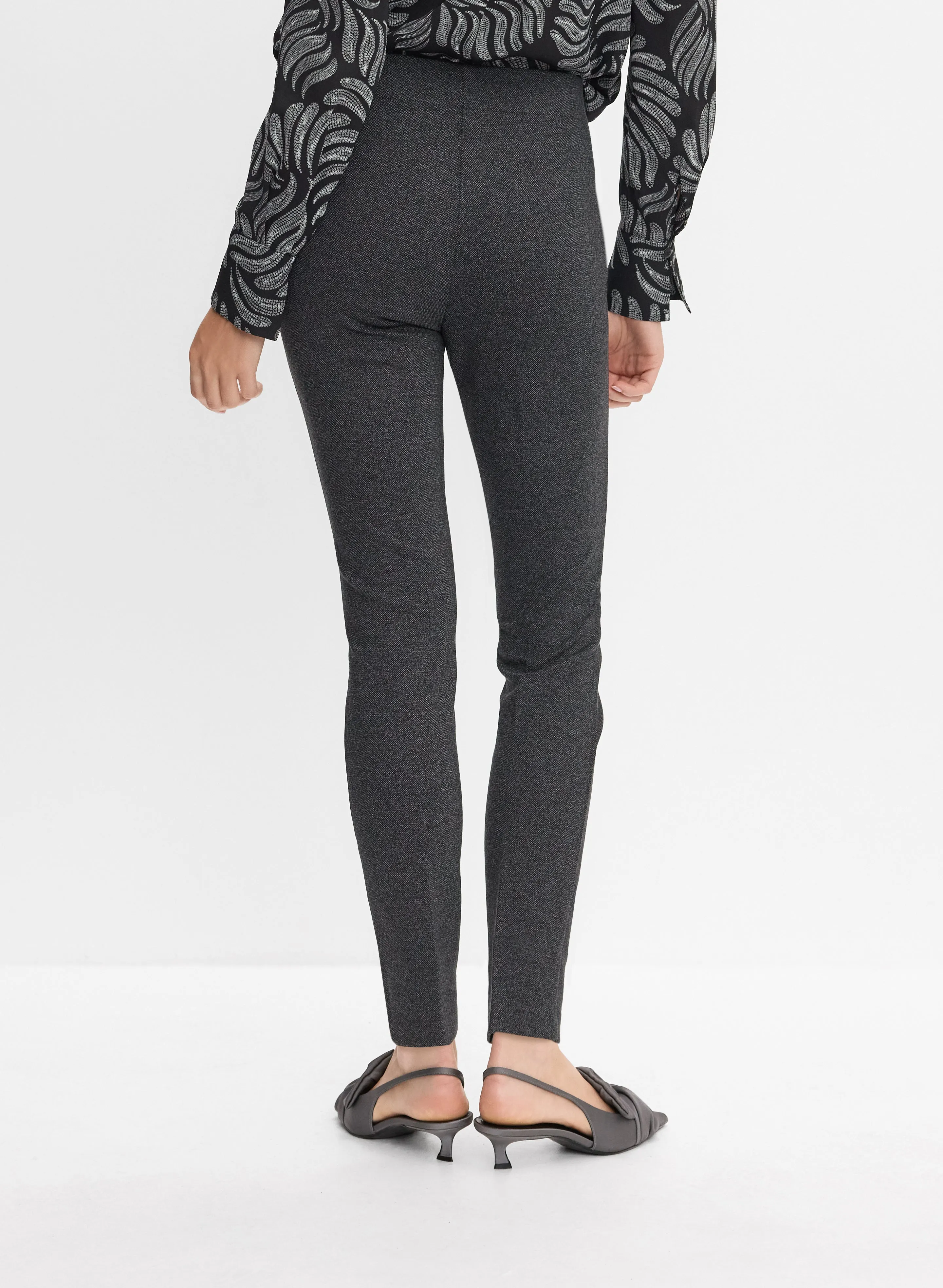 Embossed Button Slim-Leg Pants sold by Melanie Lyne product image thumbnail 2