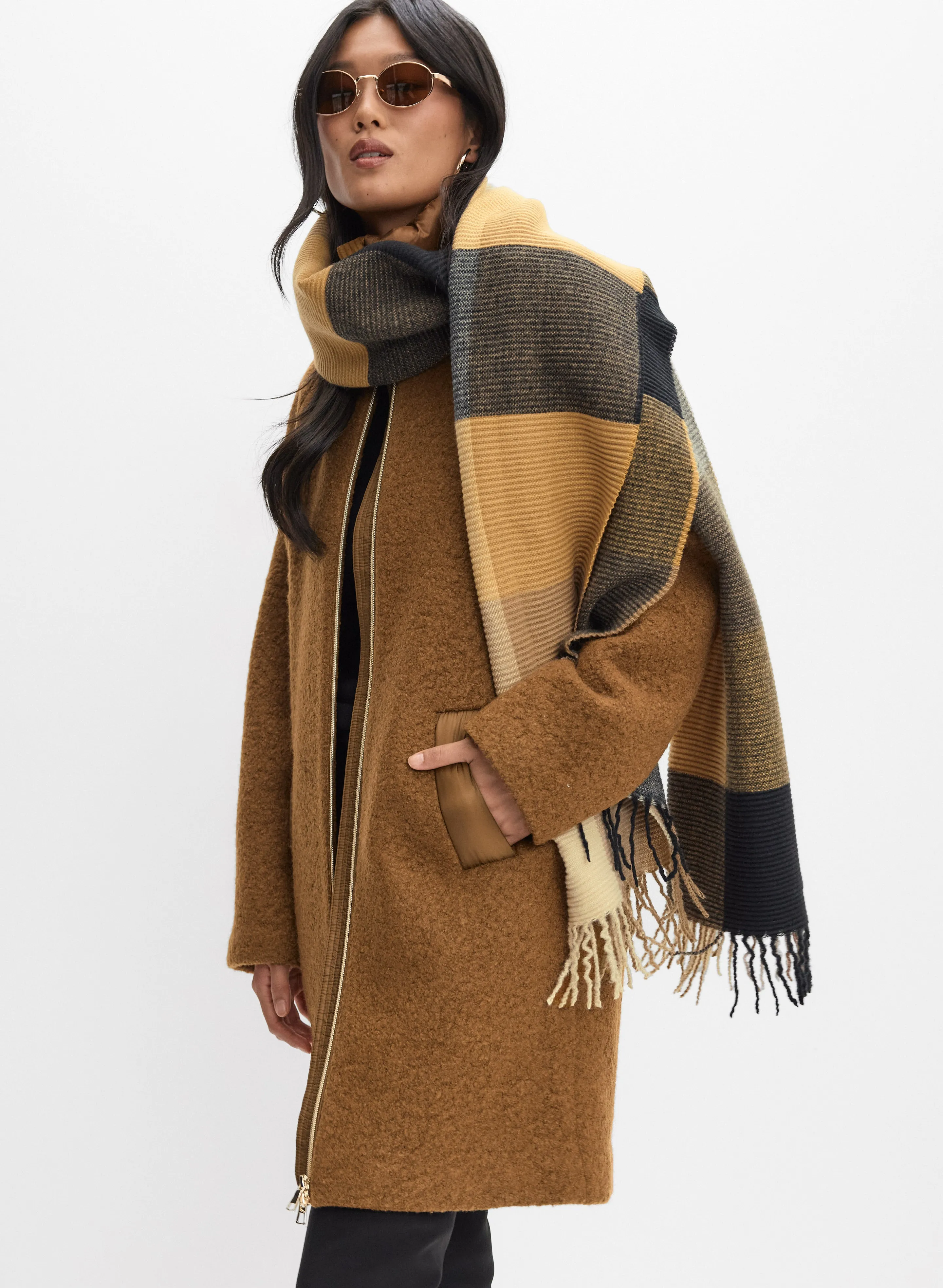 Boiled Wool-Blend Coat sold by Melanie Lyne product image thumbnail 5