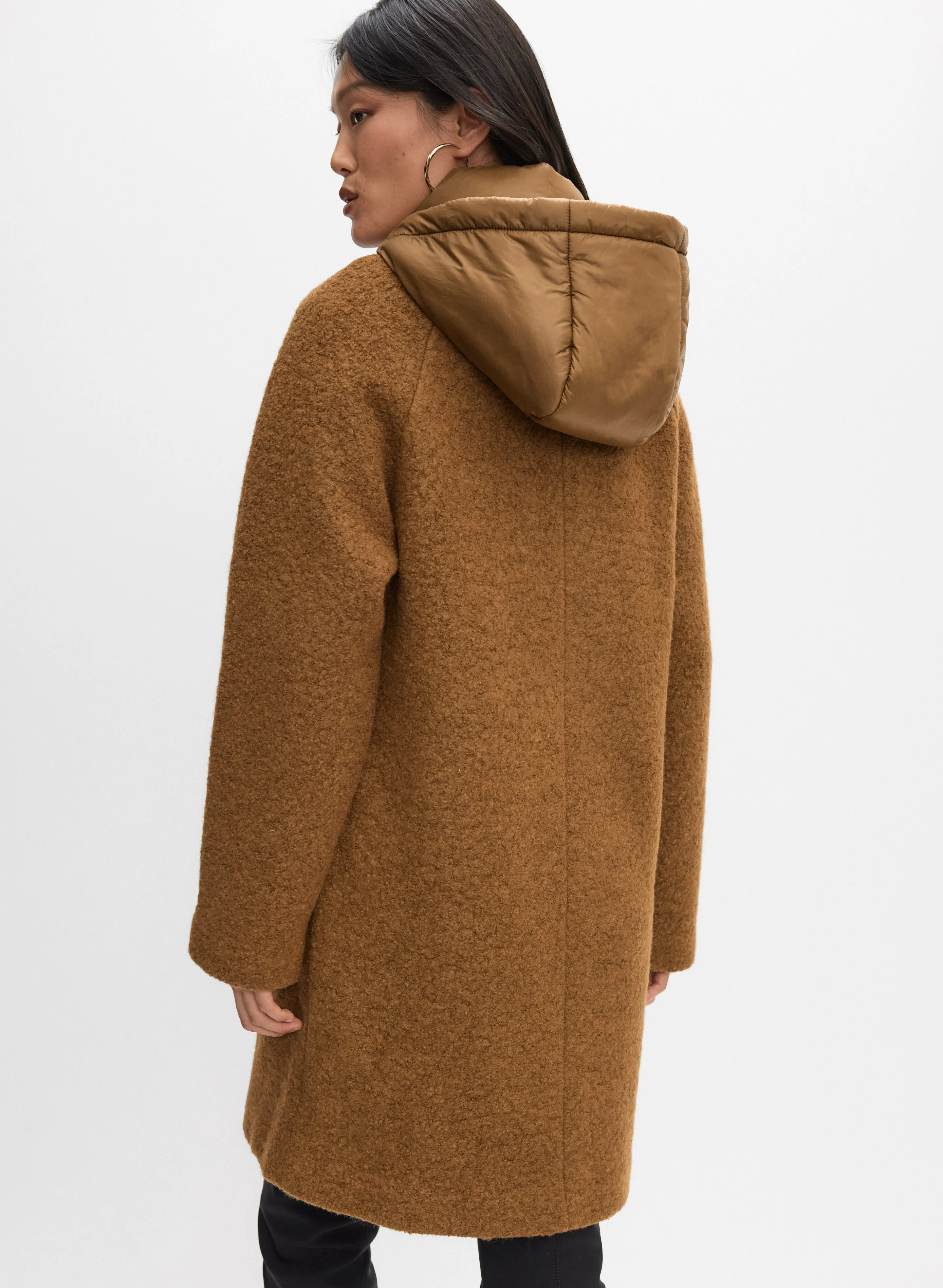 Boiled Wool-Blend Coat sold by Melanie Lyne product image thumbnail 4