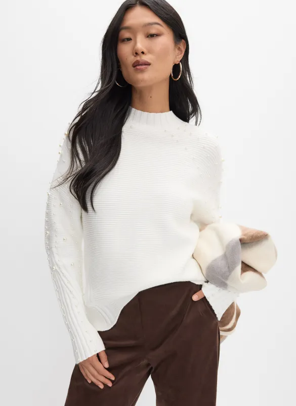 Pearl Embellished Sweater sold by Melanie Lyne