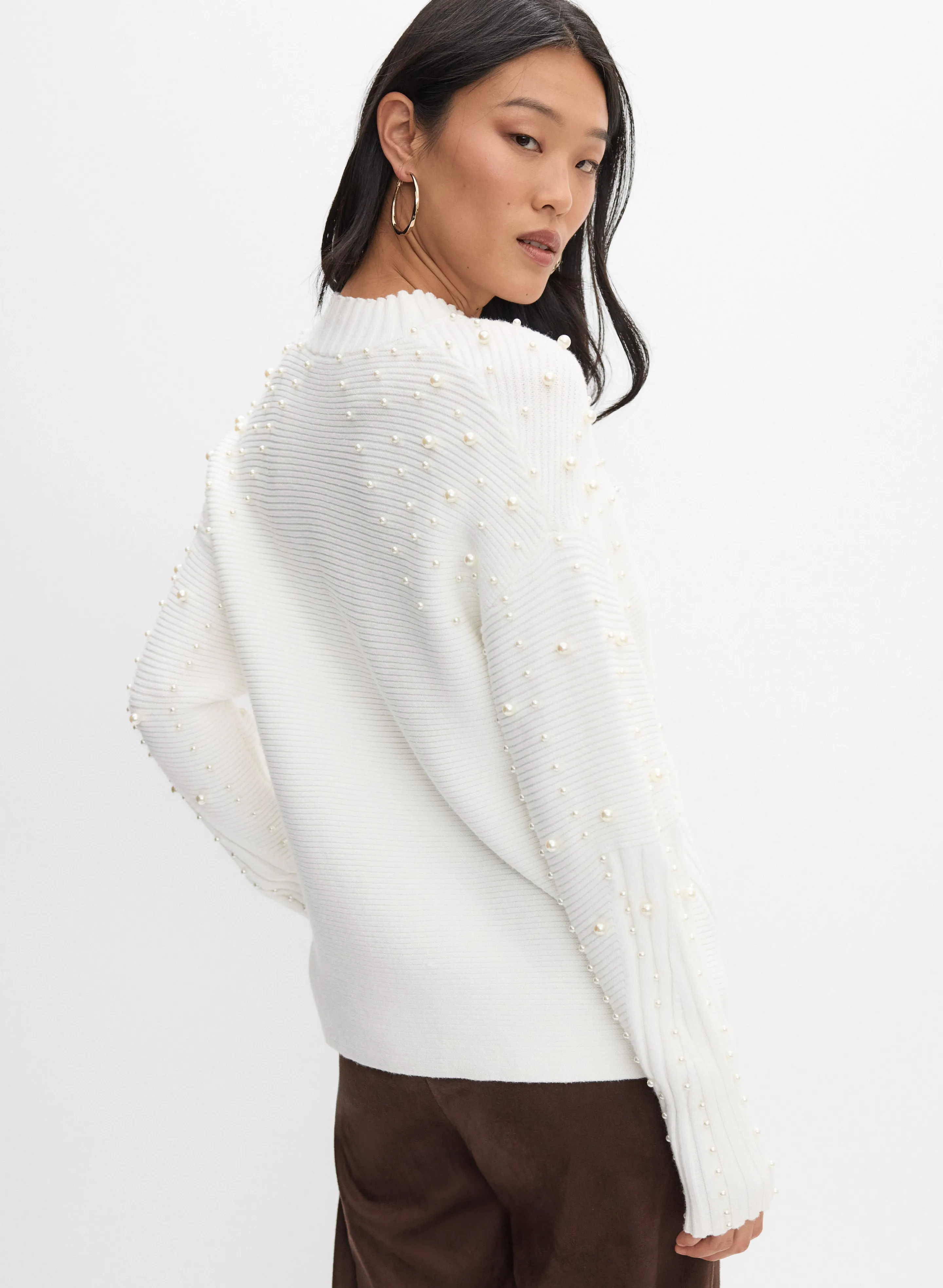 Pearl Embellished Sweater sold by Melanie Lyne product image thumbnail 3