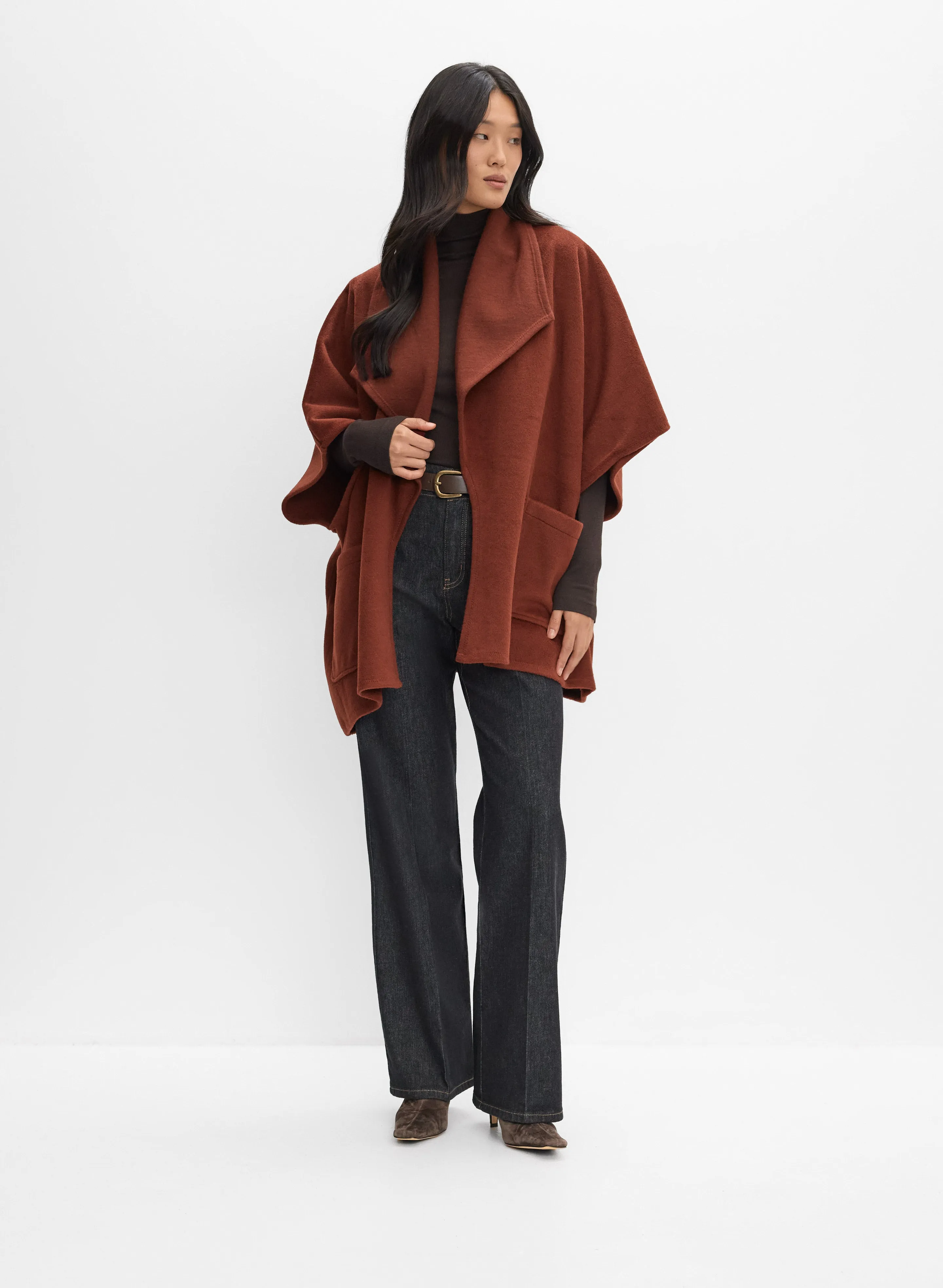 Open Front Poncho sold by Melanie Lyne product image thumbnail 4