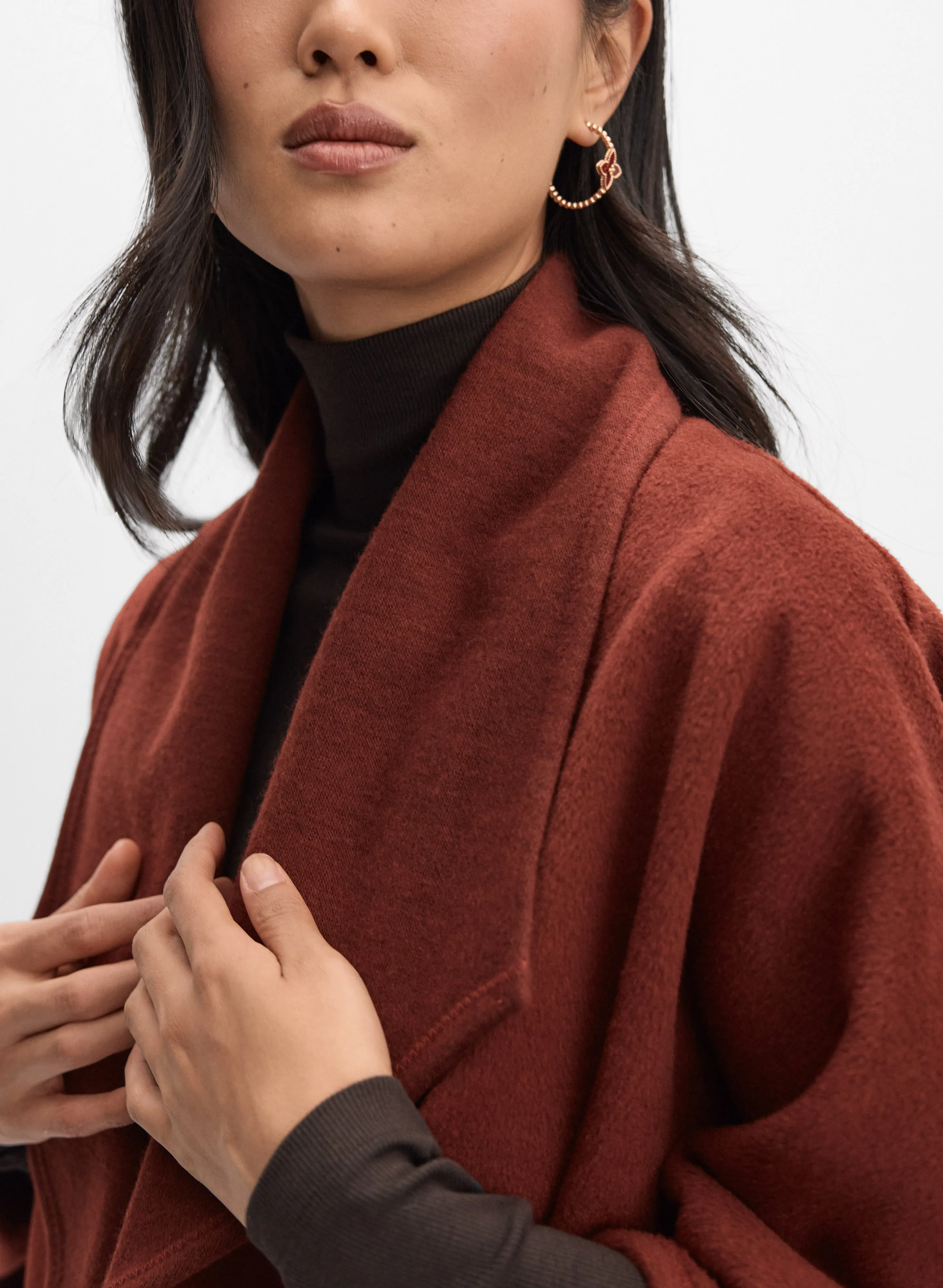 Open Front Poncho sold by Melanie Lyne product image thumbnail 5