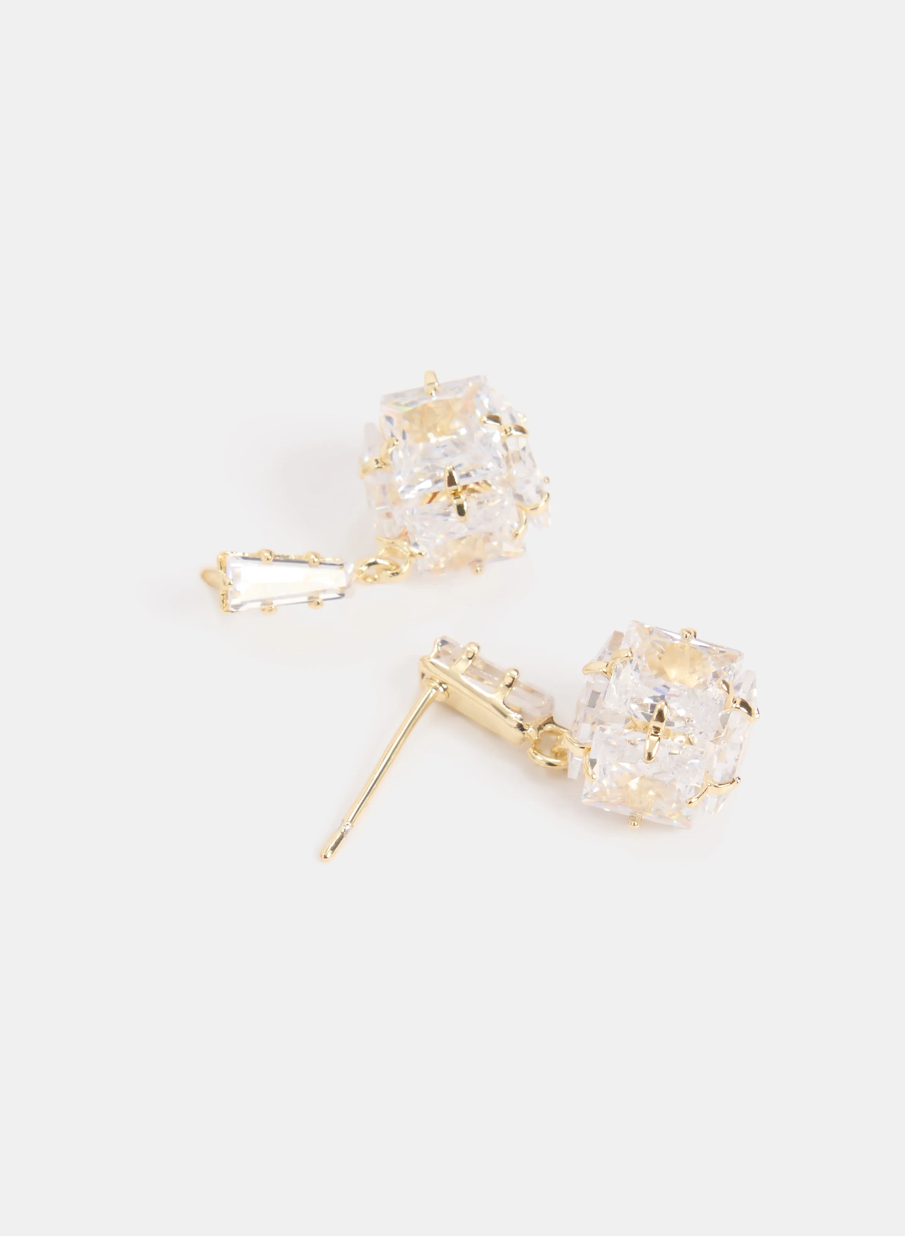 Square Cubic Zirconia Earrings sold by Melanie Lyne product image thumbnail 2