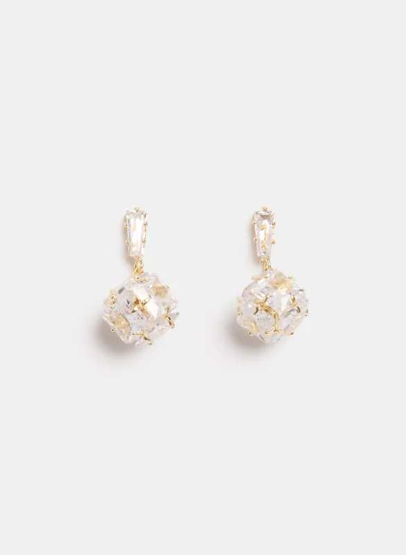 Square Cubic Zirconia Earrings sold by Melanie Lyne