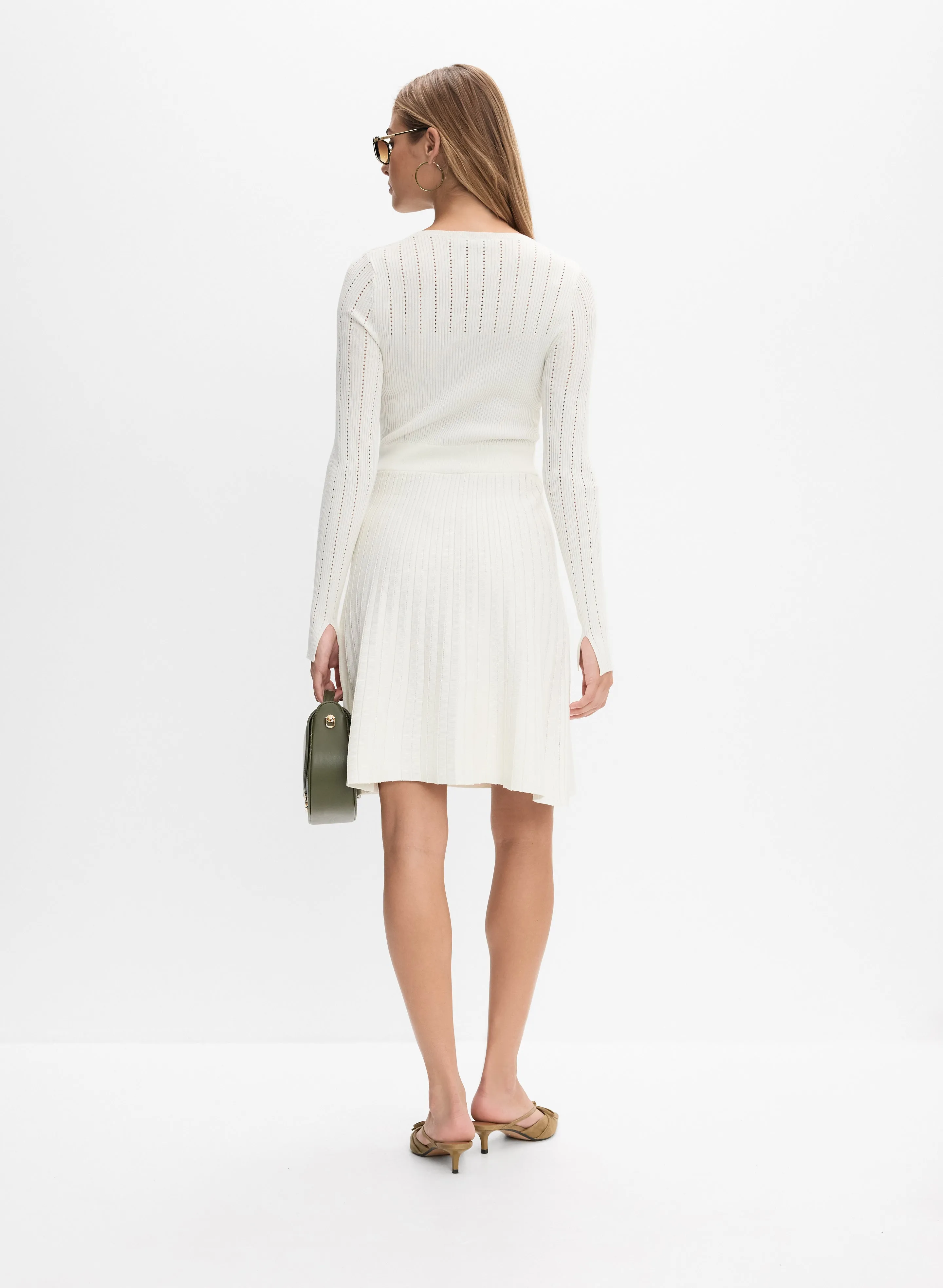 Pointelle Detail Sweater Dress sold by Melanie Lyne product image thumbnail 4