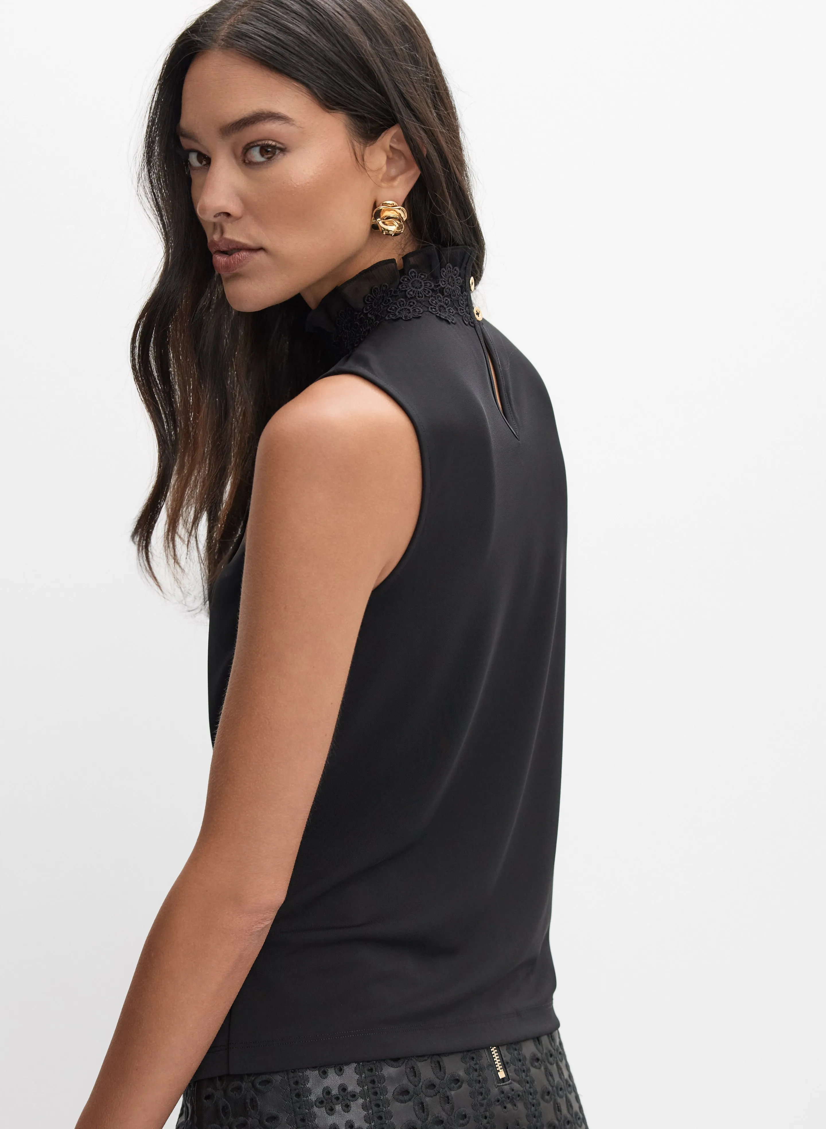 Scalloped Lace Collar Blouse sold by Melanie Lyne product image thumbnail 5