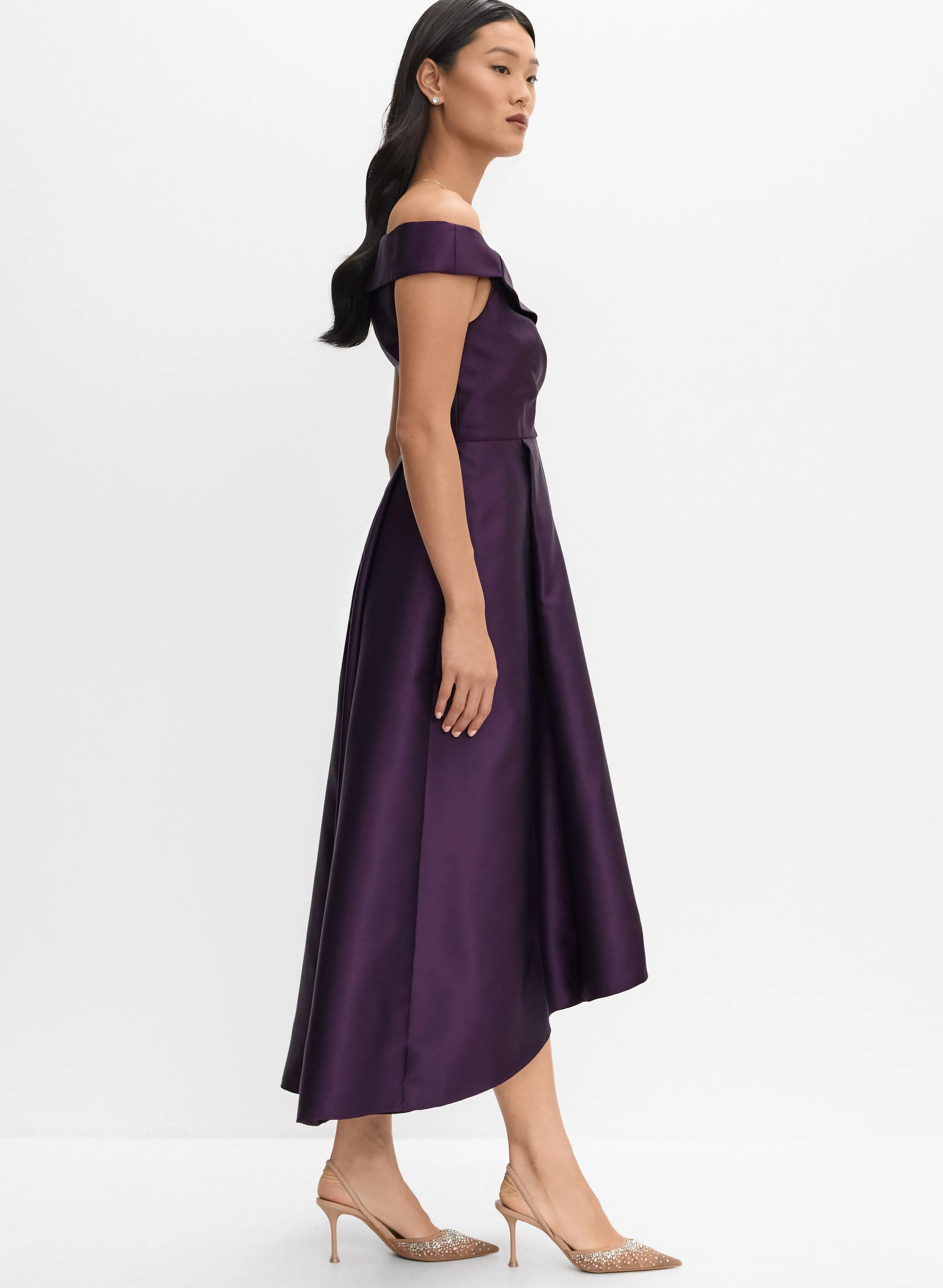 Adrianna Papell - Off-The-Shoulder Mikado Dress sold by Melanie Lyne product image thumbnail 2