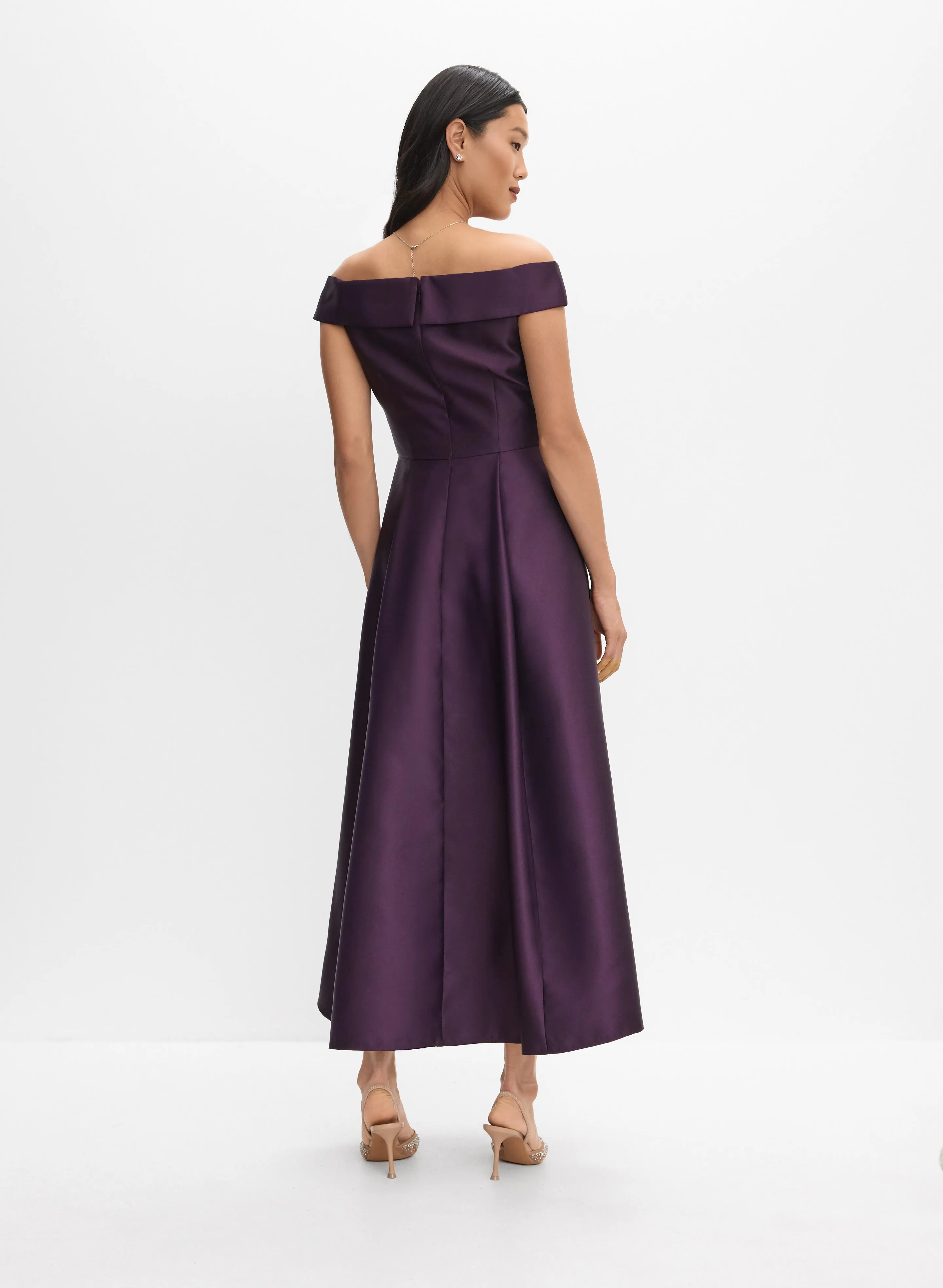 Adrianna Papell - Off-The-Shoulder Mikado Dress sold by Melanie Lyne product image thumbnail 3