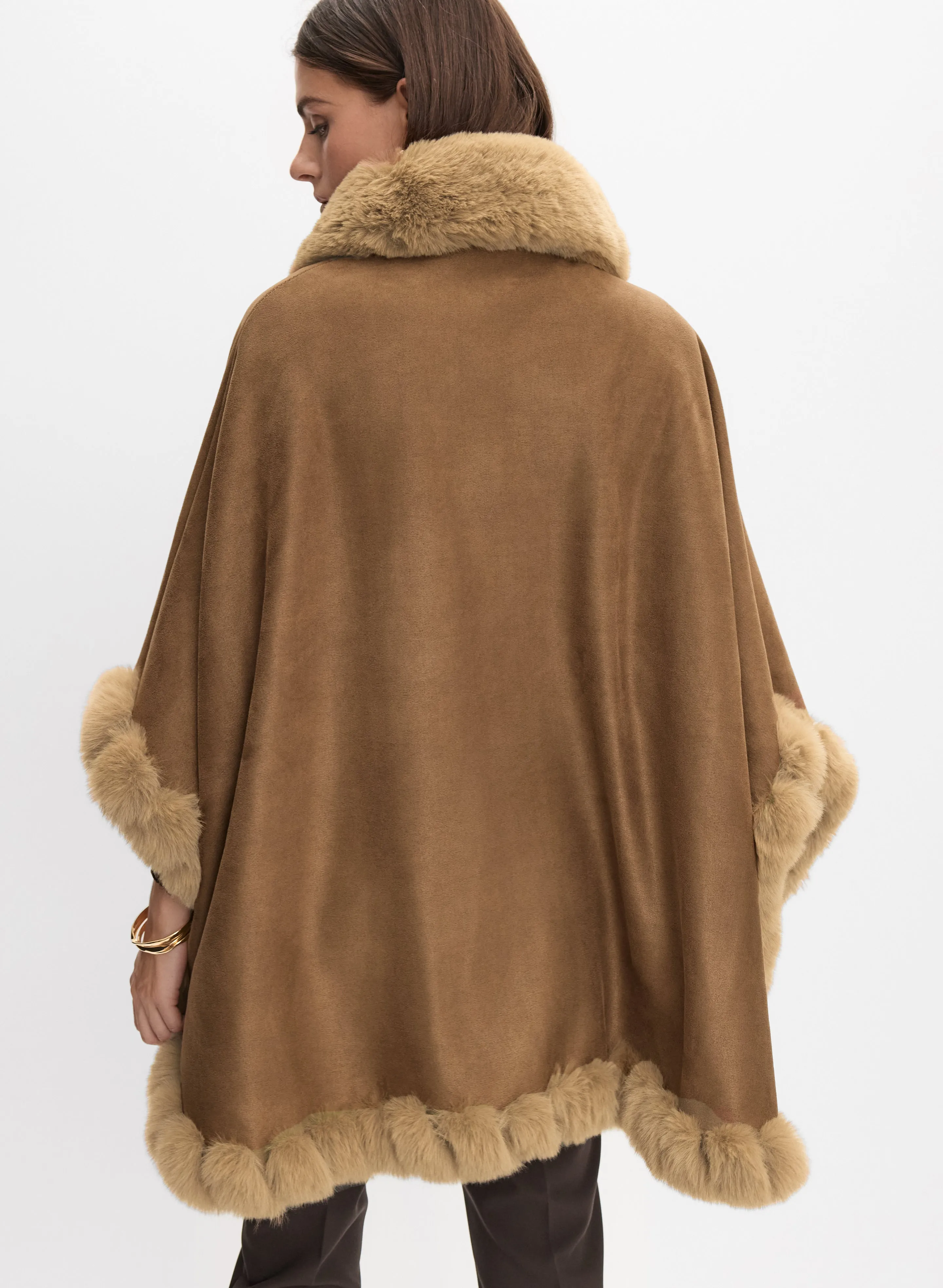 Faux-Suede Poncho sold by Melanie Lyne product image thumbnail 3