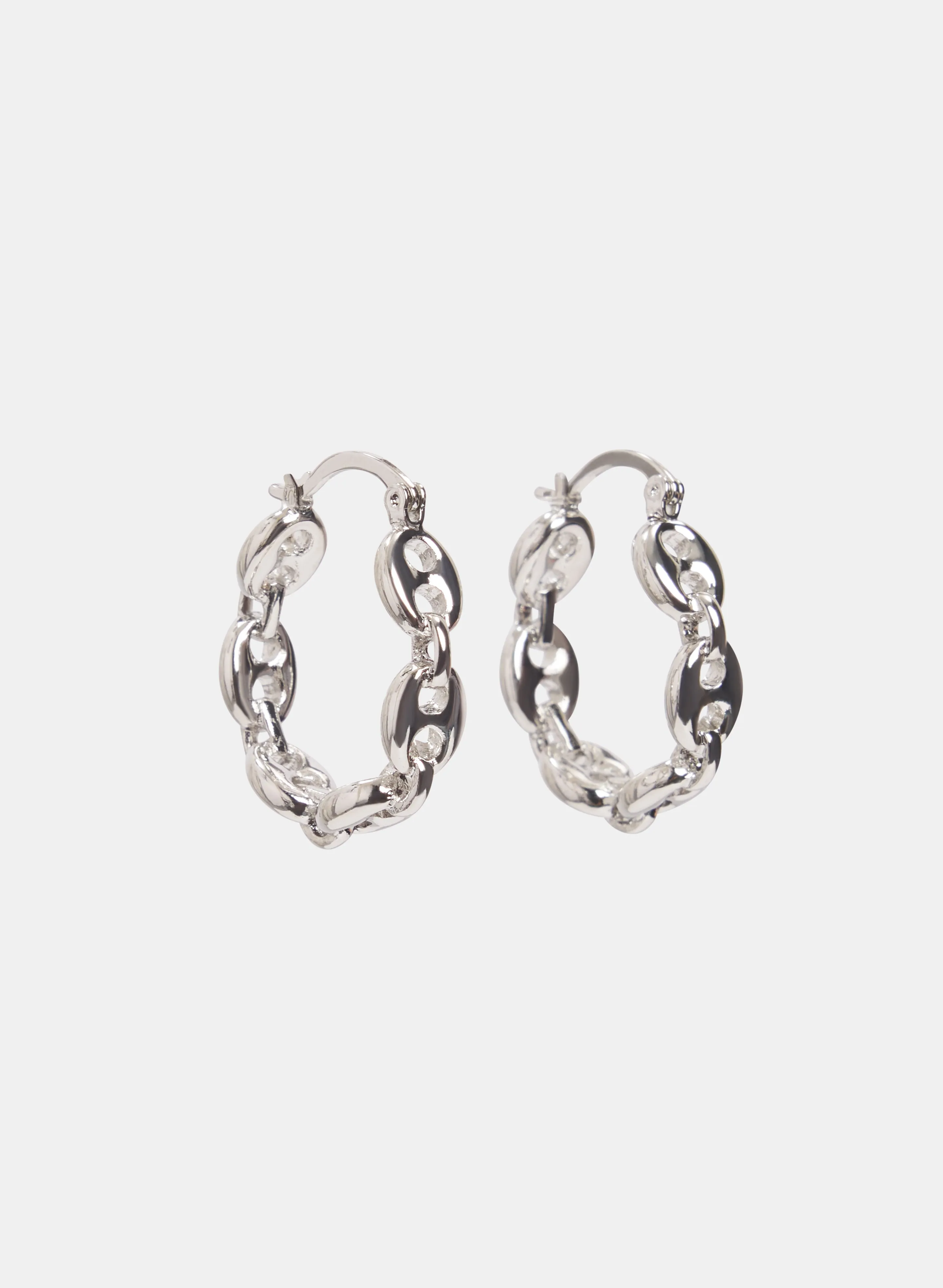 Chain Link Hoop Earrings sold by Melanie Lyne product image thumbnail 3