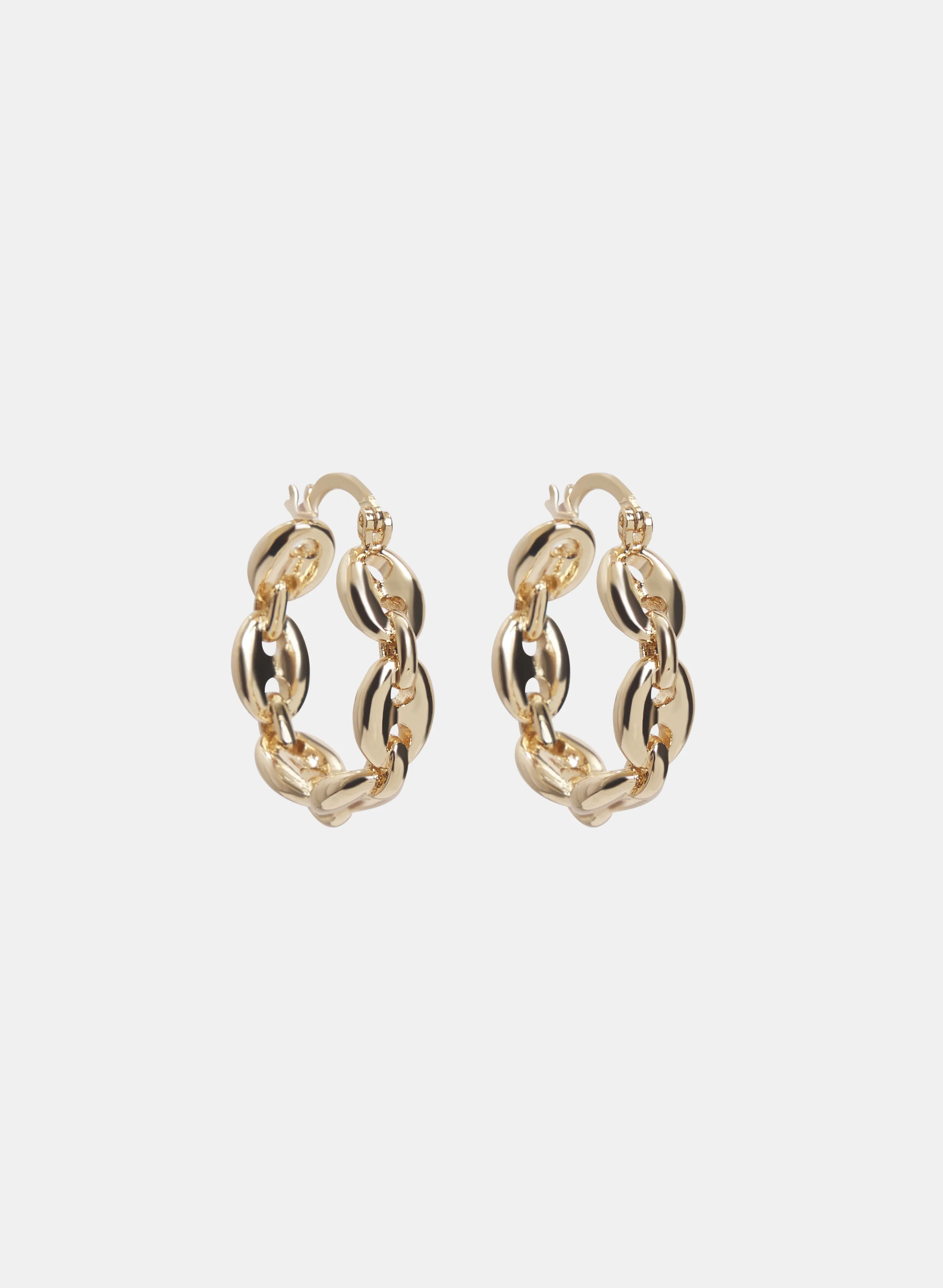 Chain Link Hoop Earrings sold by Melanie Lyne product image thumbnail 3