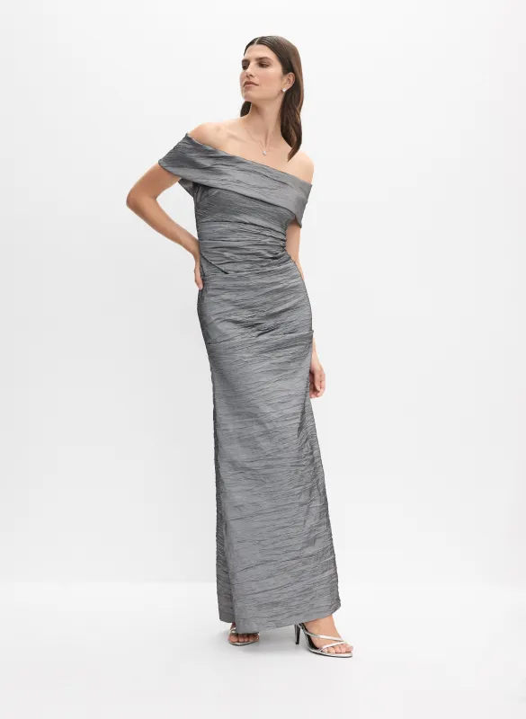 Metallic Stretch Taffeta Dress sold by Melanie Lyne