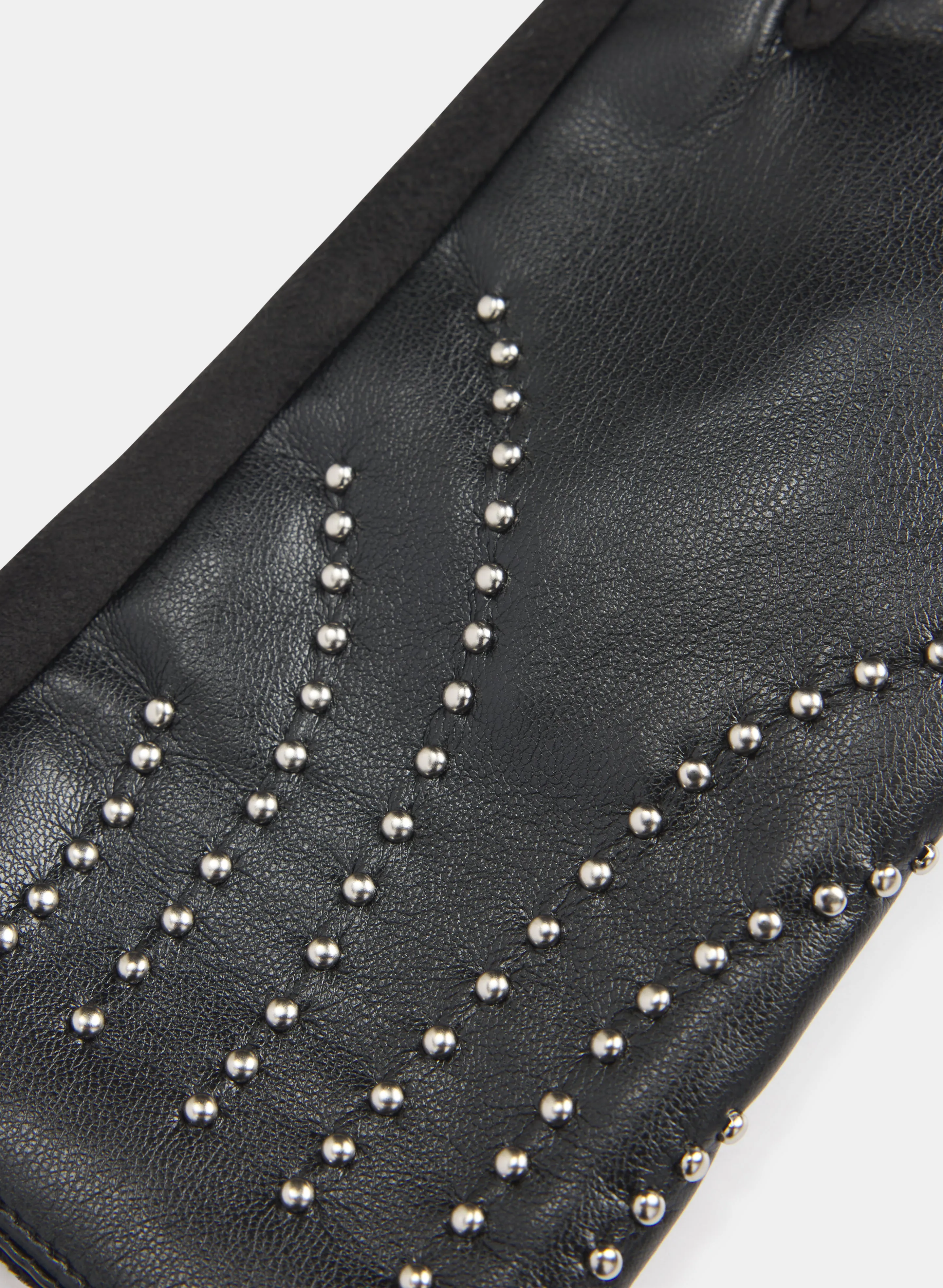 Studded Vegan Leather Gloves sold by Melanie Lyne product image thumbnail 2