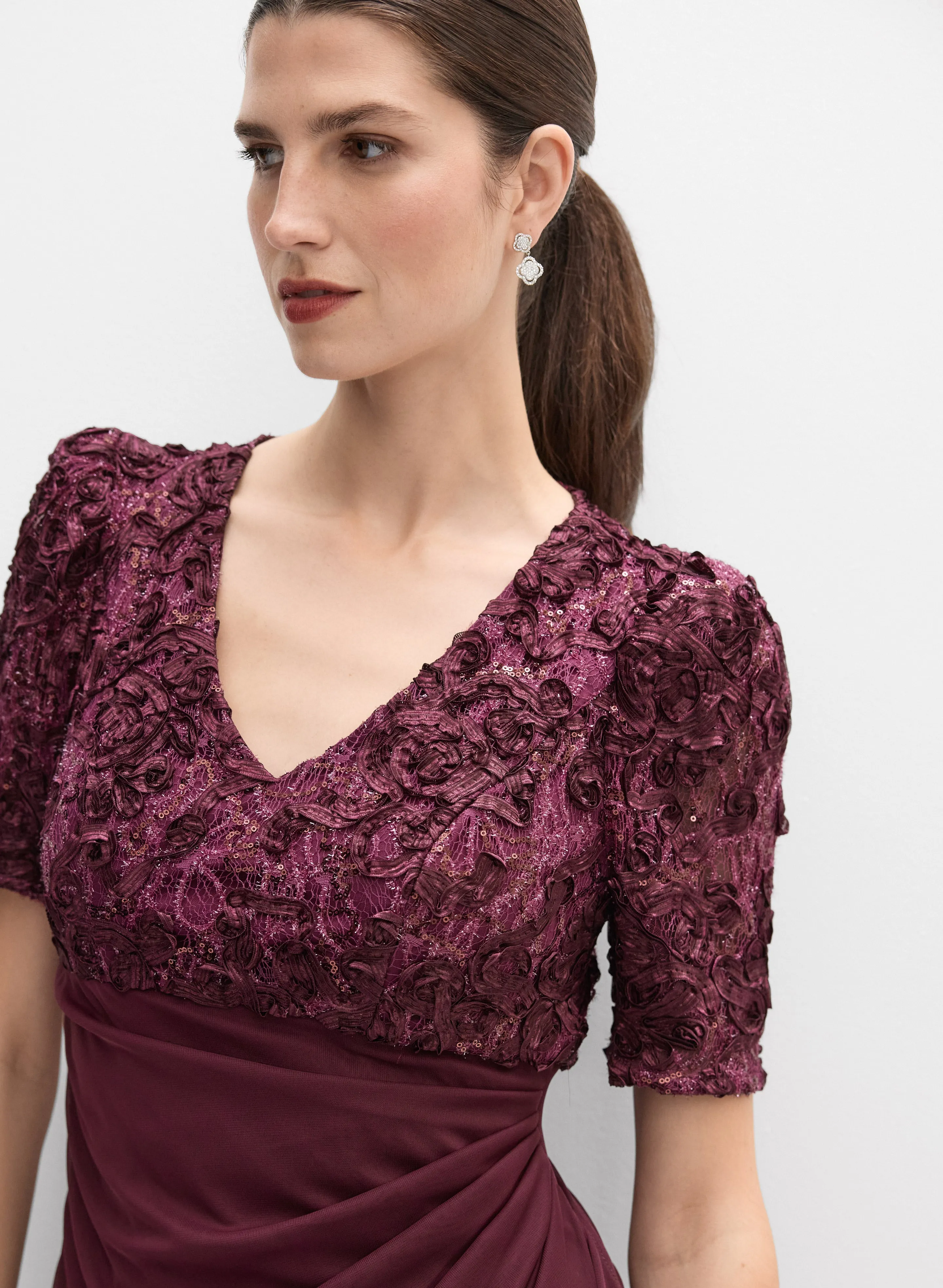 Alex Evenings - Embellished Soutache Embroidered Dress sold by Melanie Lyne product image thumbnail 2