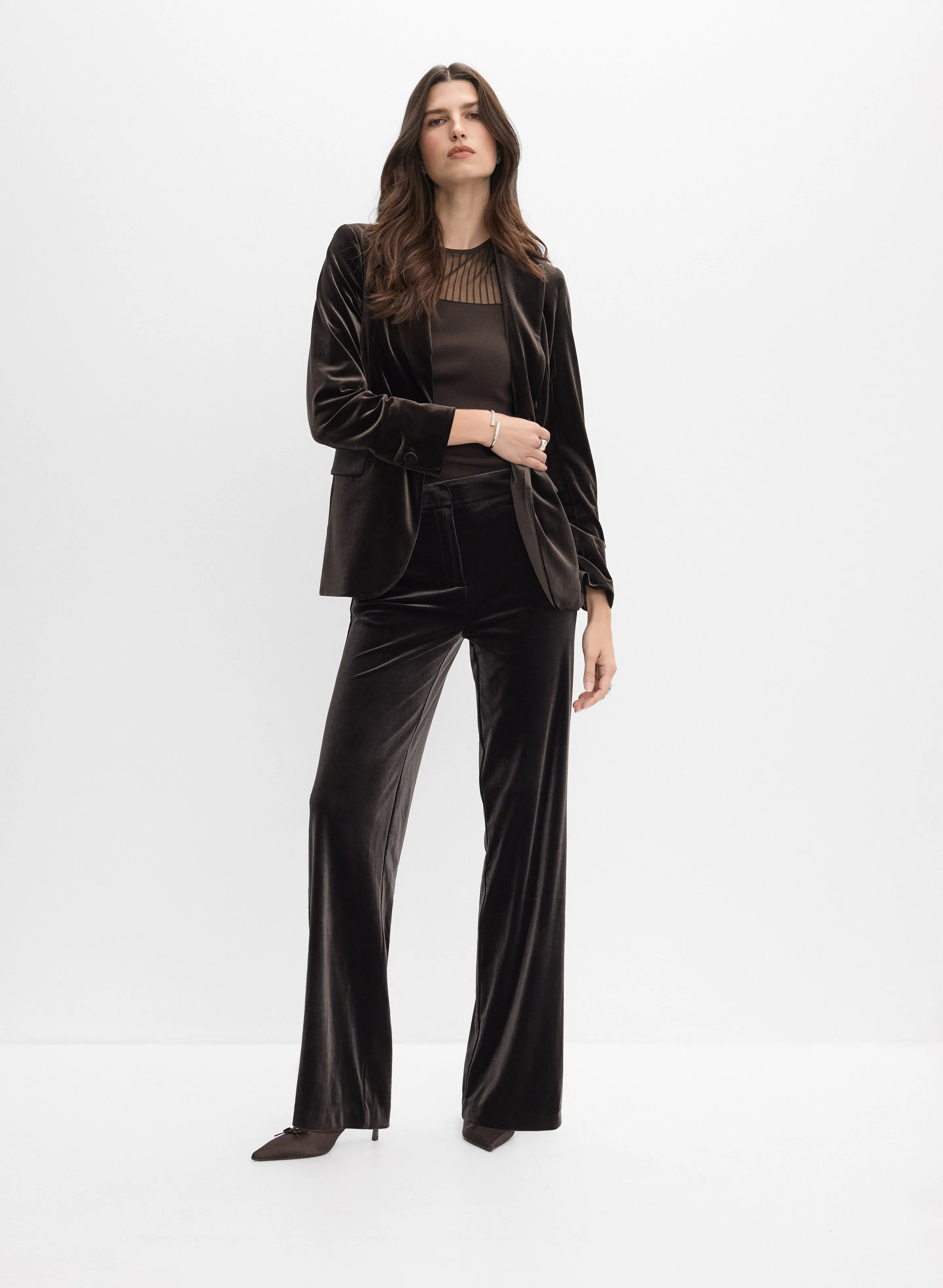 Sleeveless Sheer Yoke Top sold by Melanie Lyne product image thumbnail 4