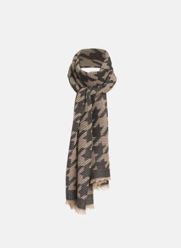 Metallic Houndstooth Scarf sold by Melanie Lyne