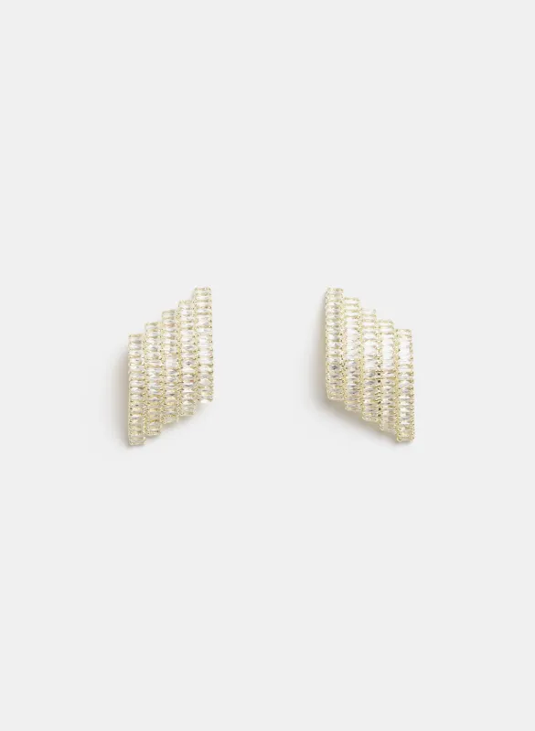 Baguette Button Earrings sold by Melanie Lyne