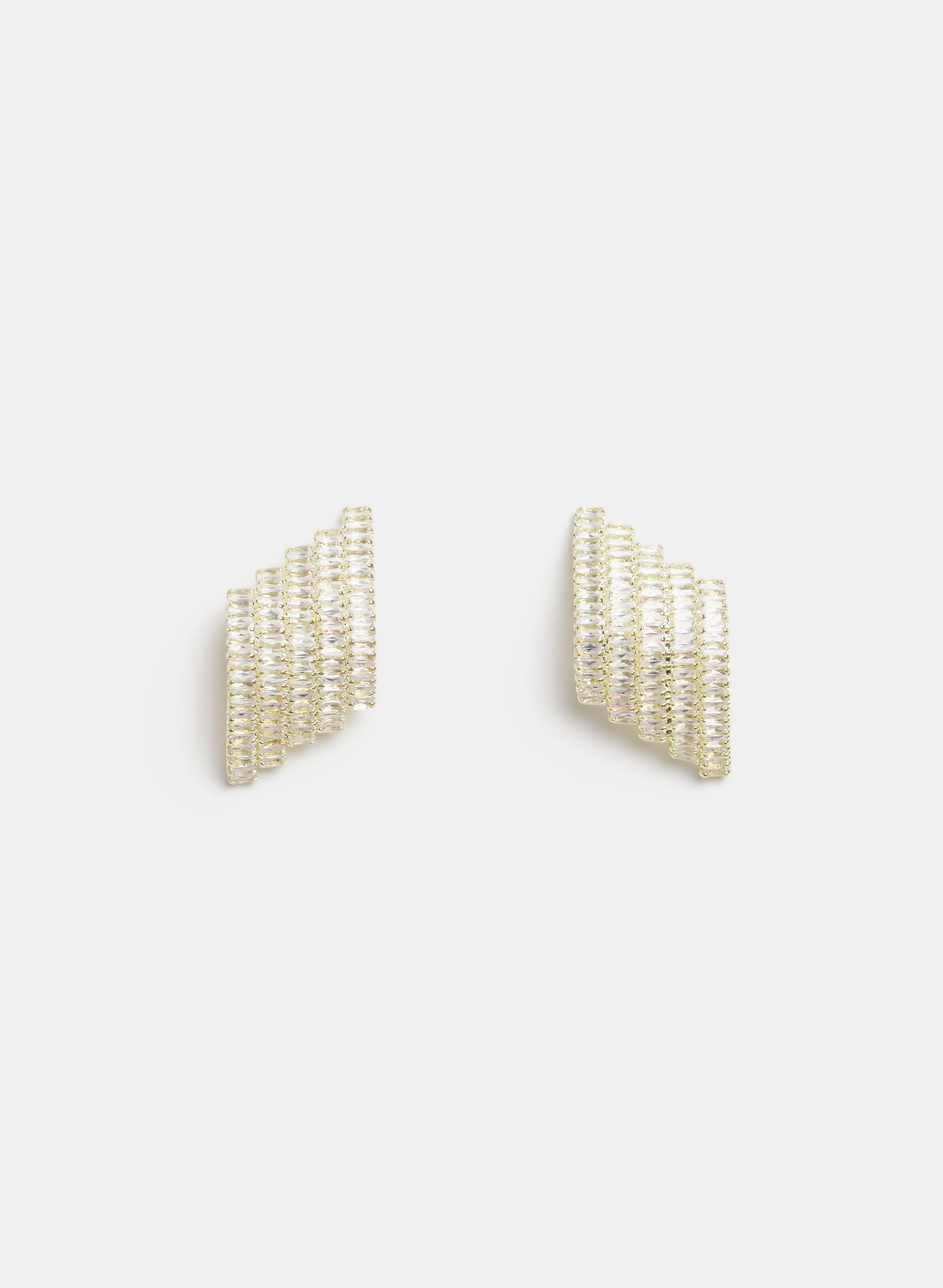 Baguette Button Earrings sold by Melanie Lyne