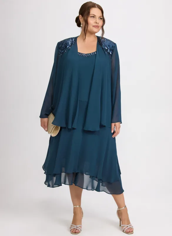 Beaded Dress & Jacket Set sold by Melanie Lyne