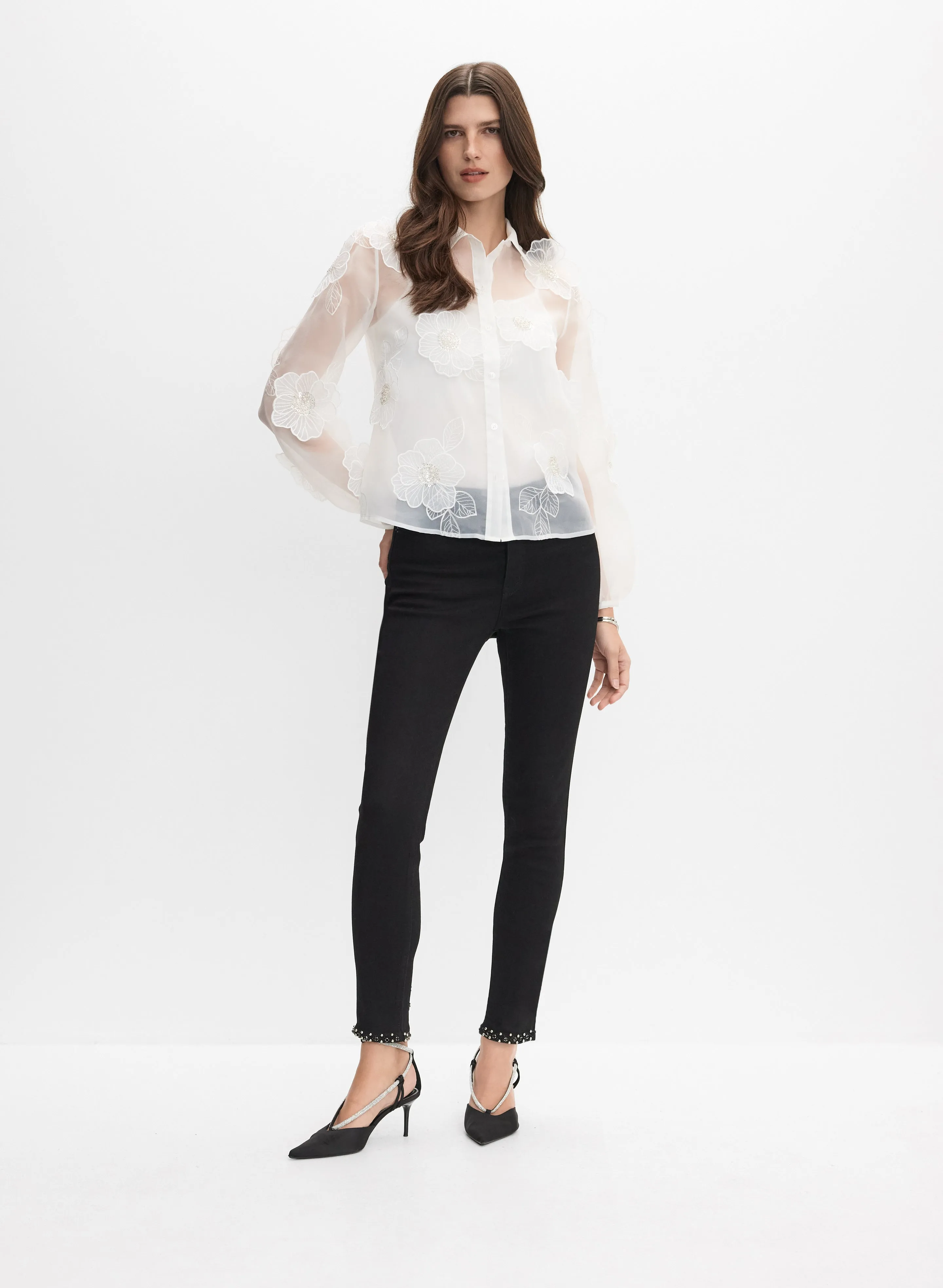 Floral Organza Blouse sold by Melanie Lyne product image thumbnail 3